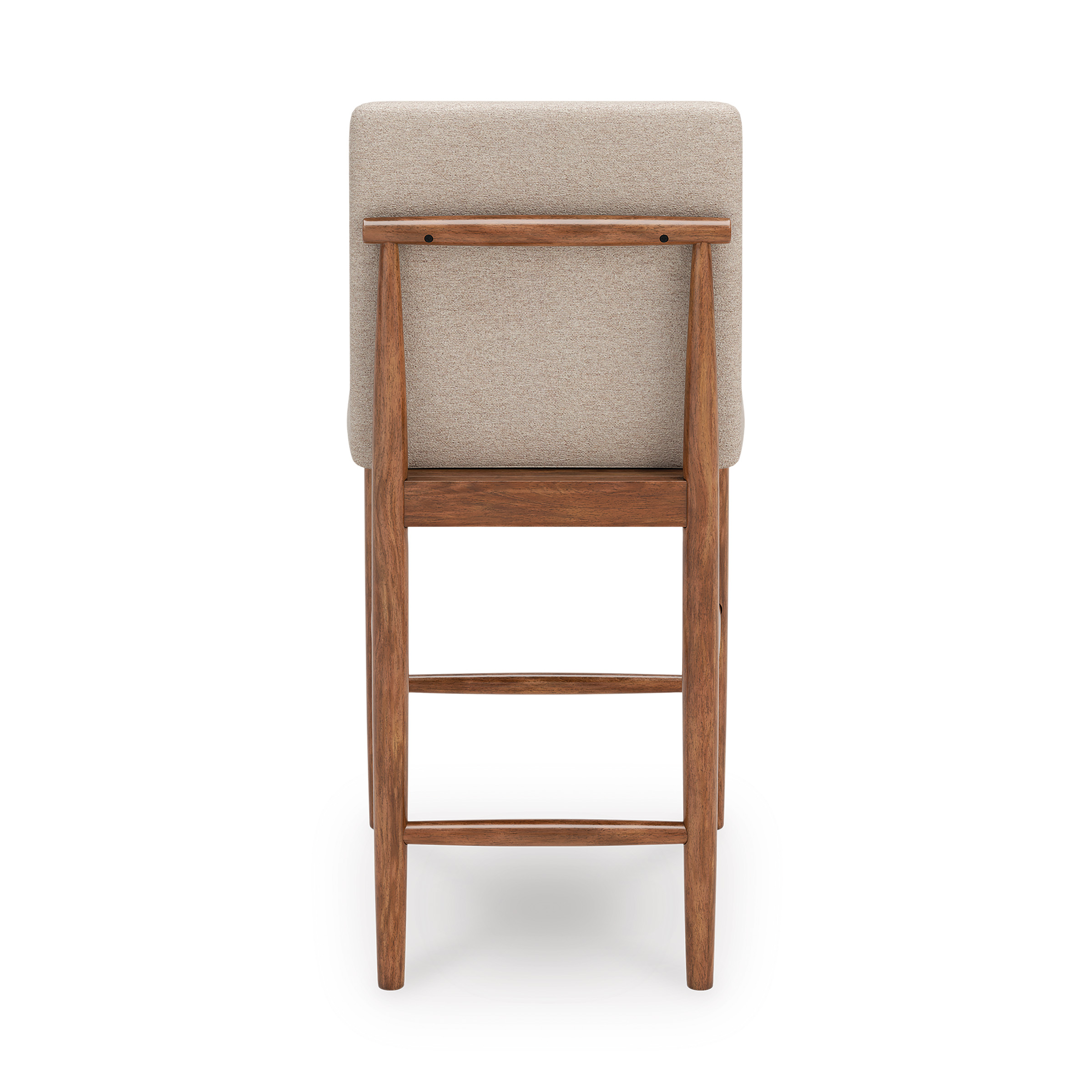 Isanti Wood Barstool - Cross-Back Upholstered Bar Stool | Sohomod