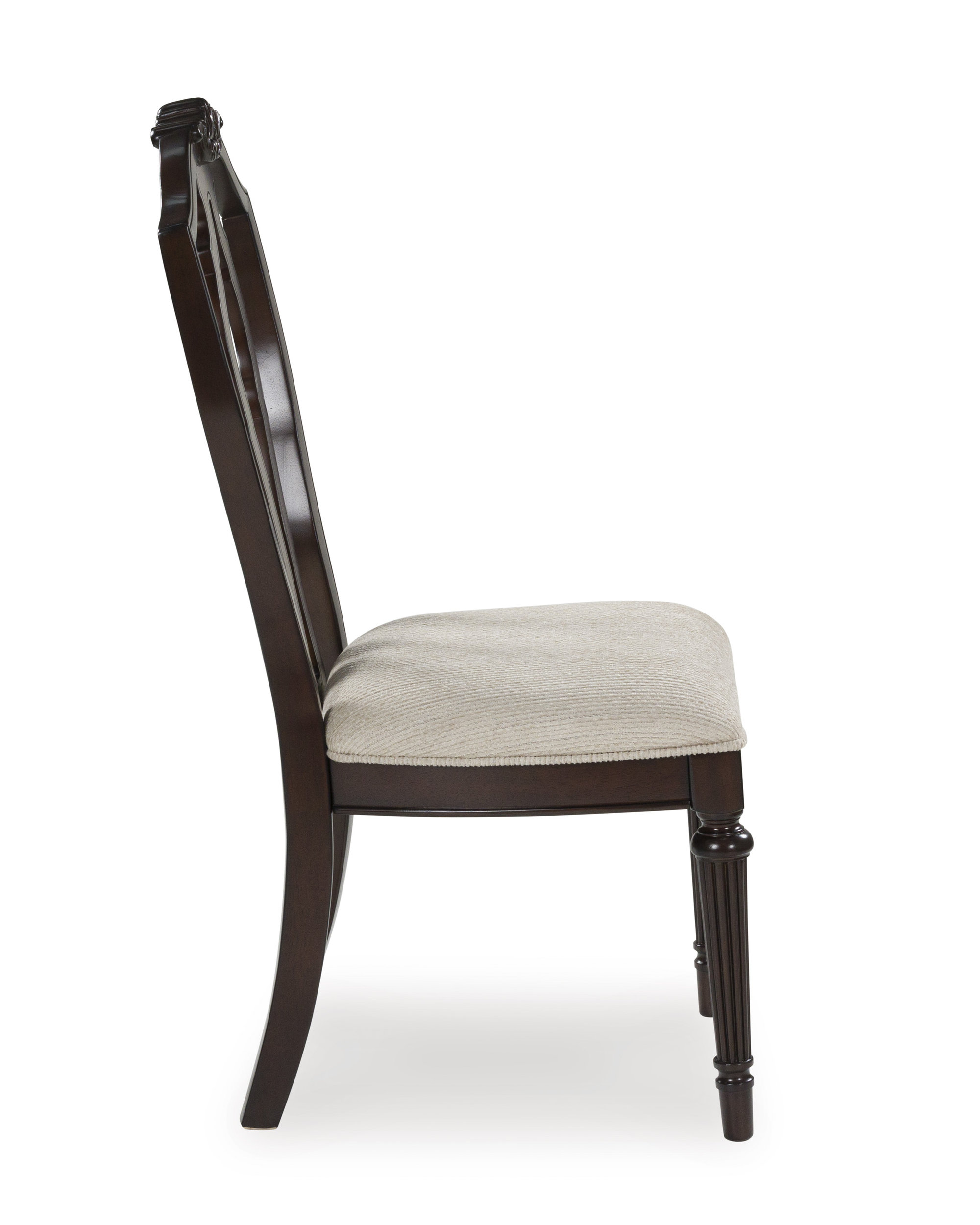 Lavinton Traditional Upholstered Dining Side Chair | Cherry Brown
