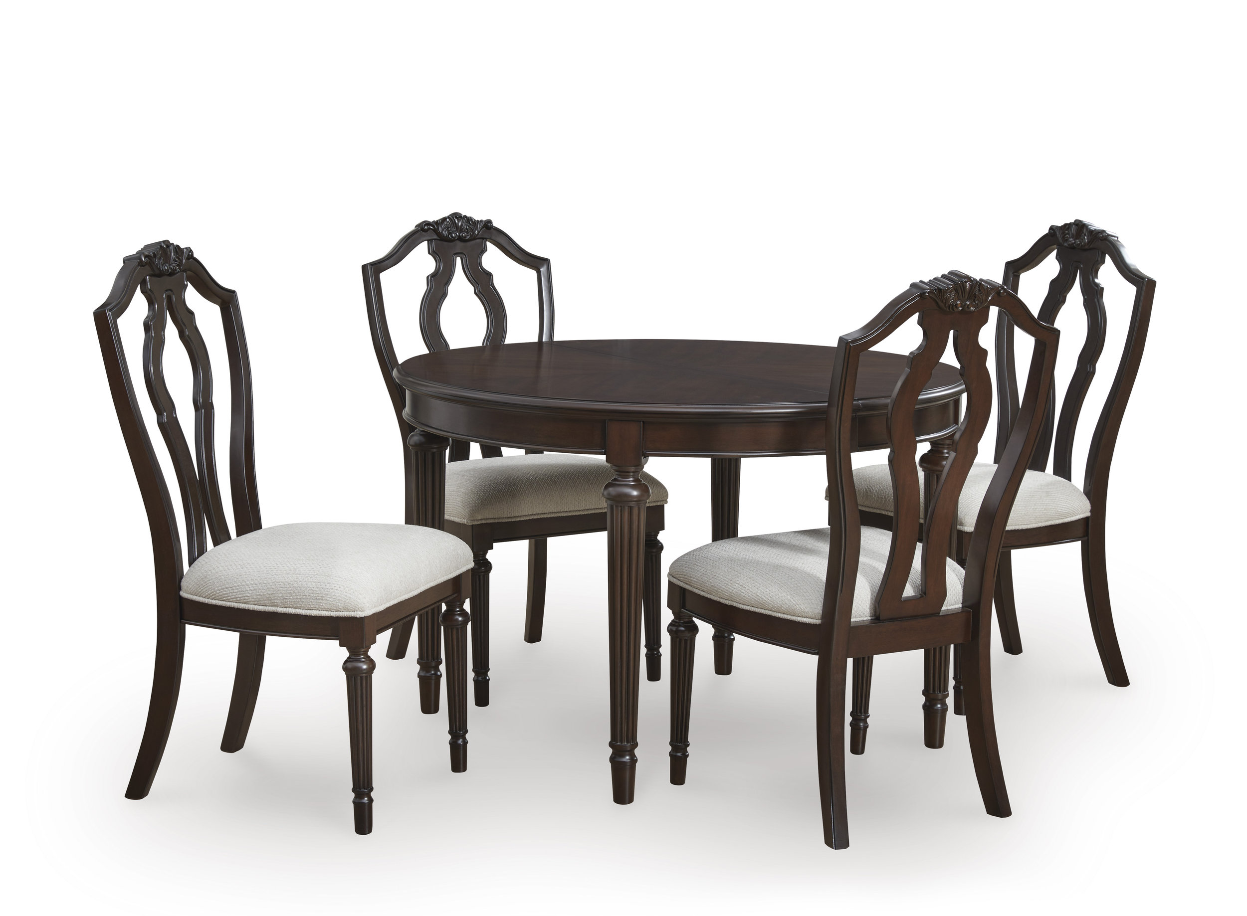 Lavinton Oval Wood Extendable Dining Table - Brown | Sohomod