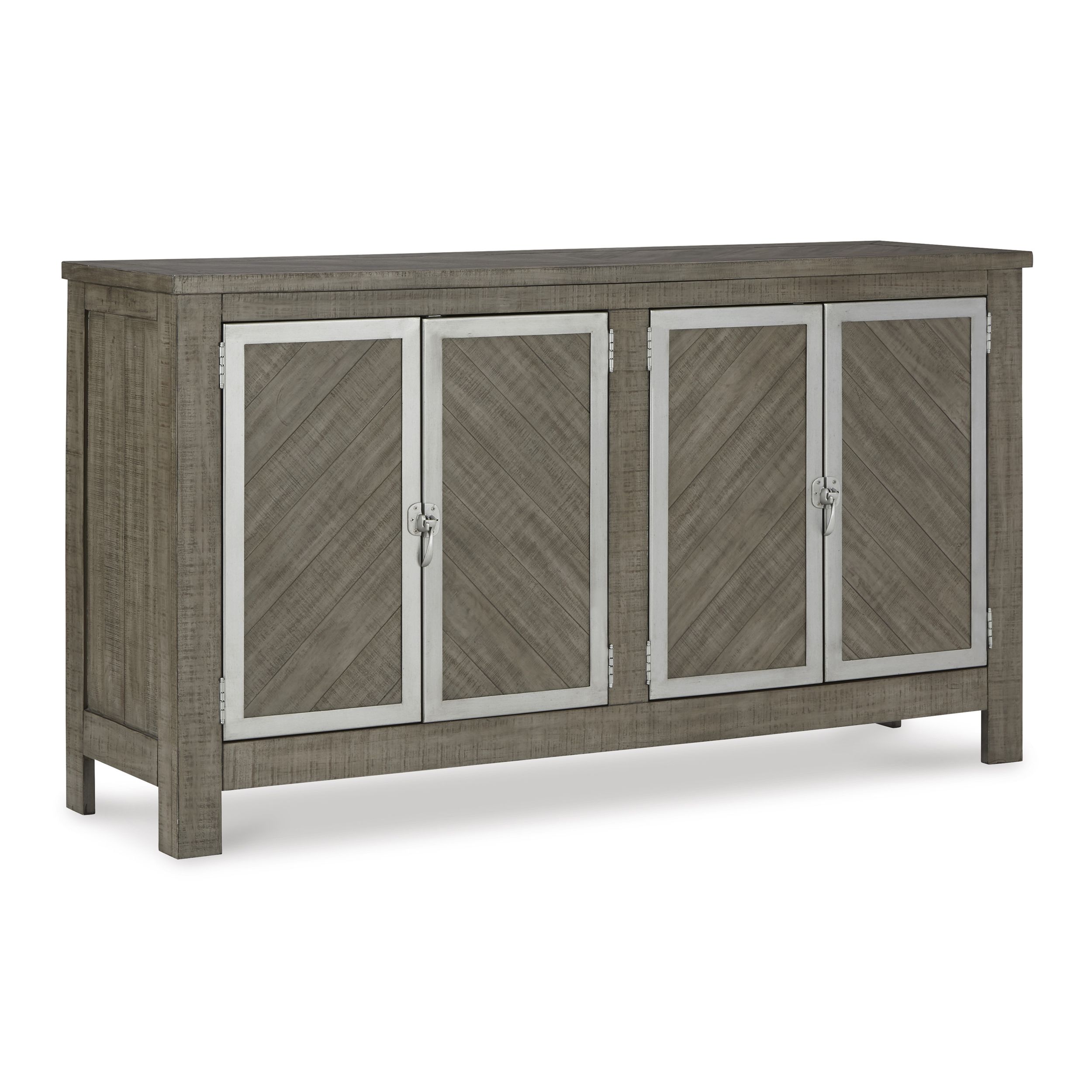 Krystanza Dining Set - Weathered Gray Trestle Base | Ashley