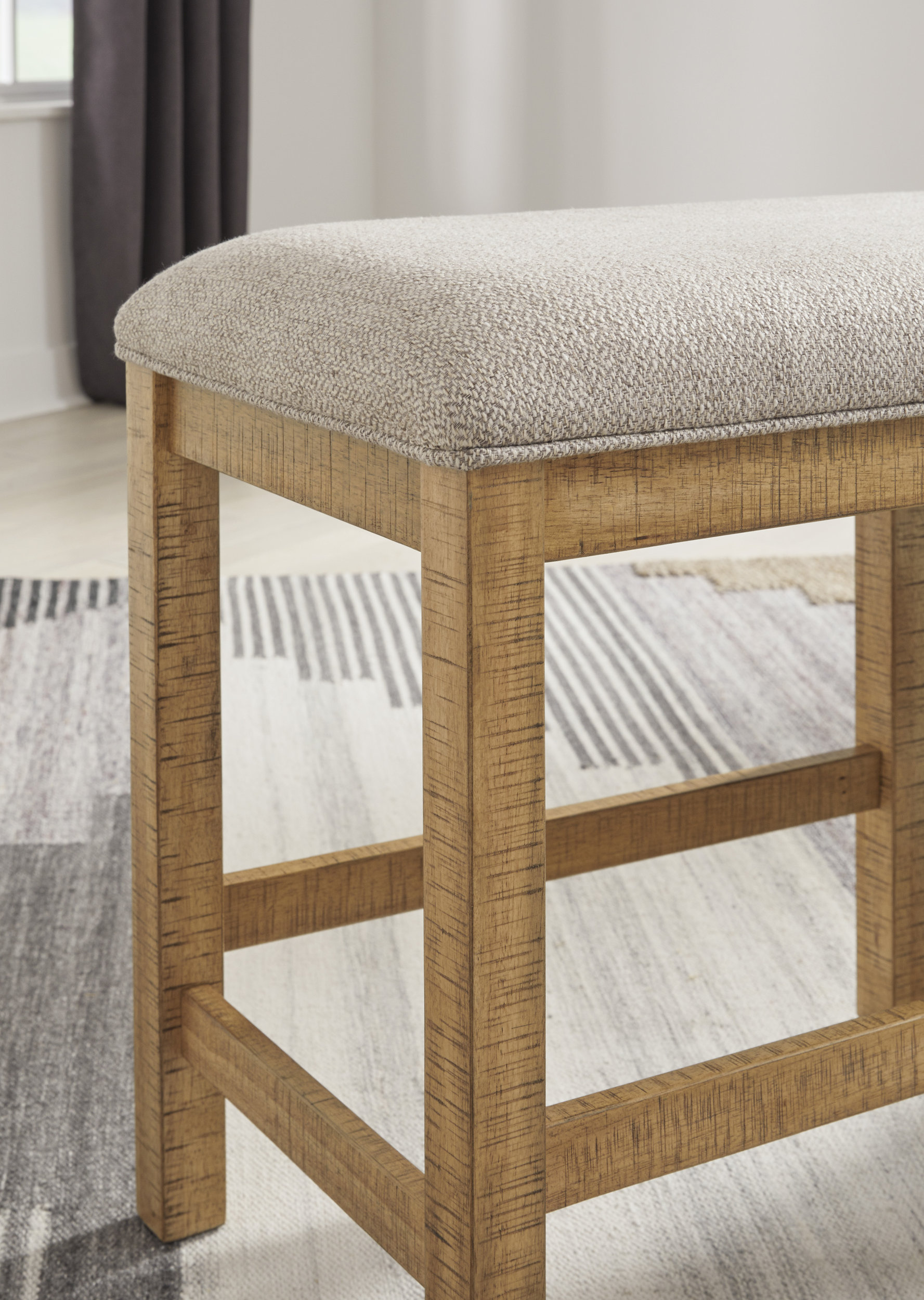 Havonplane XL Counter Height Bench - Upholstered Wood | Sohomod