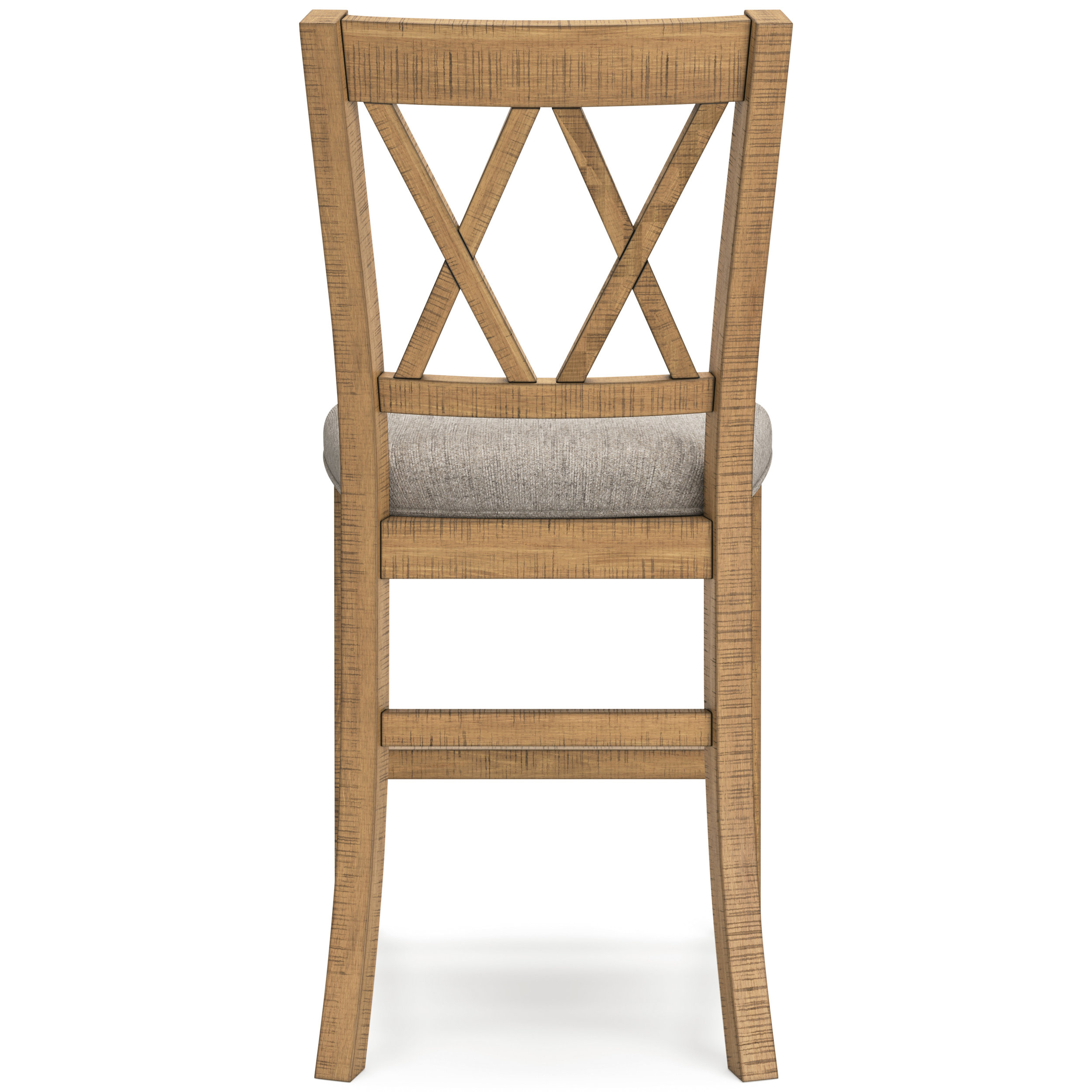 Havonplane Wood Barstool - Upholstered Bar Height | Sohomod
