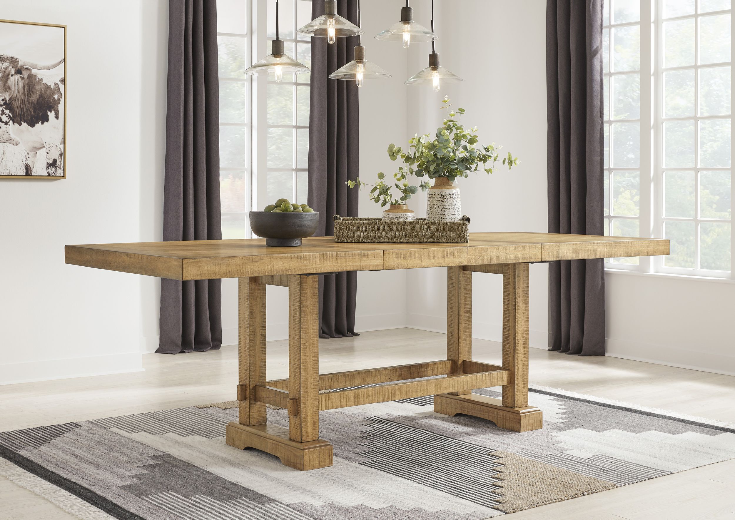 Havonplane Extendable Counter Height Dining Table | Brown