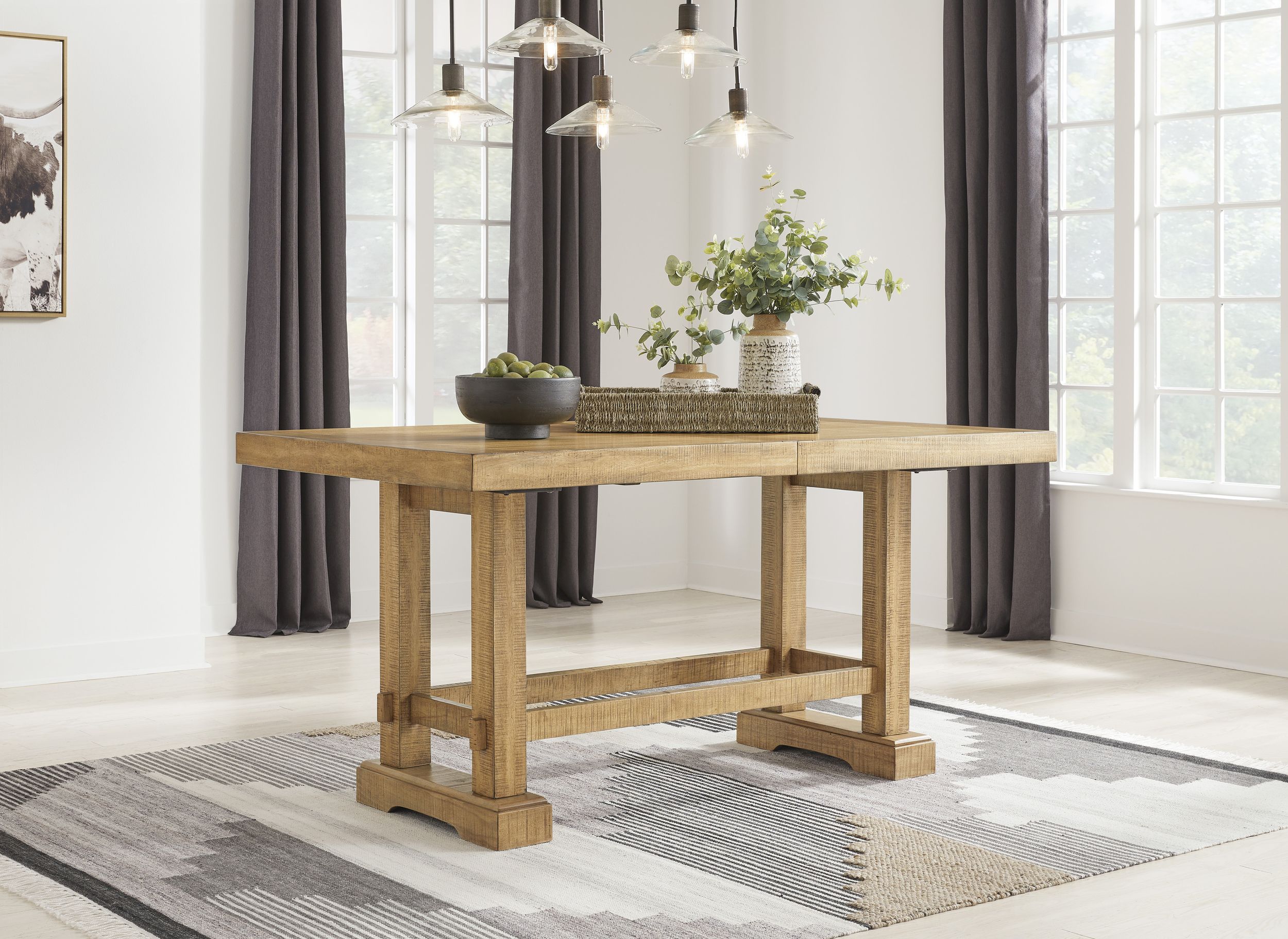 Havonplane Extendable Counter Height Dining Table | Brown