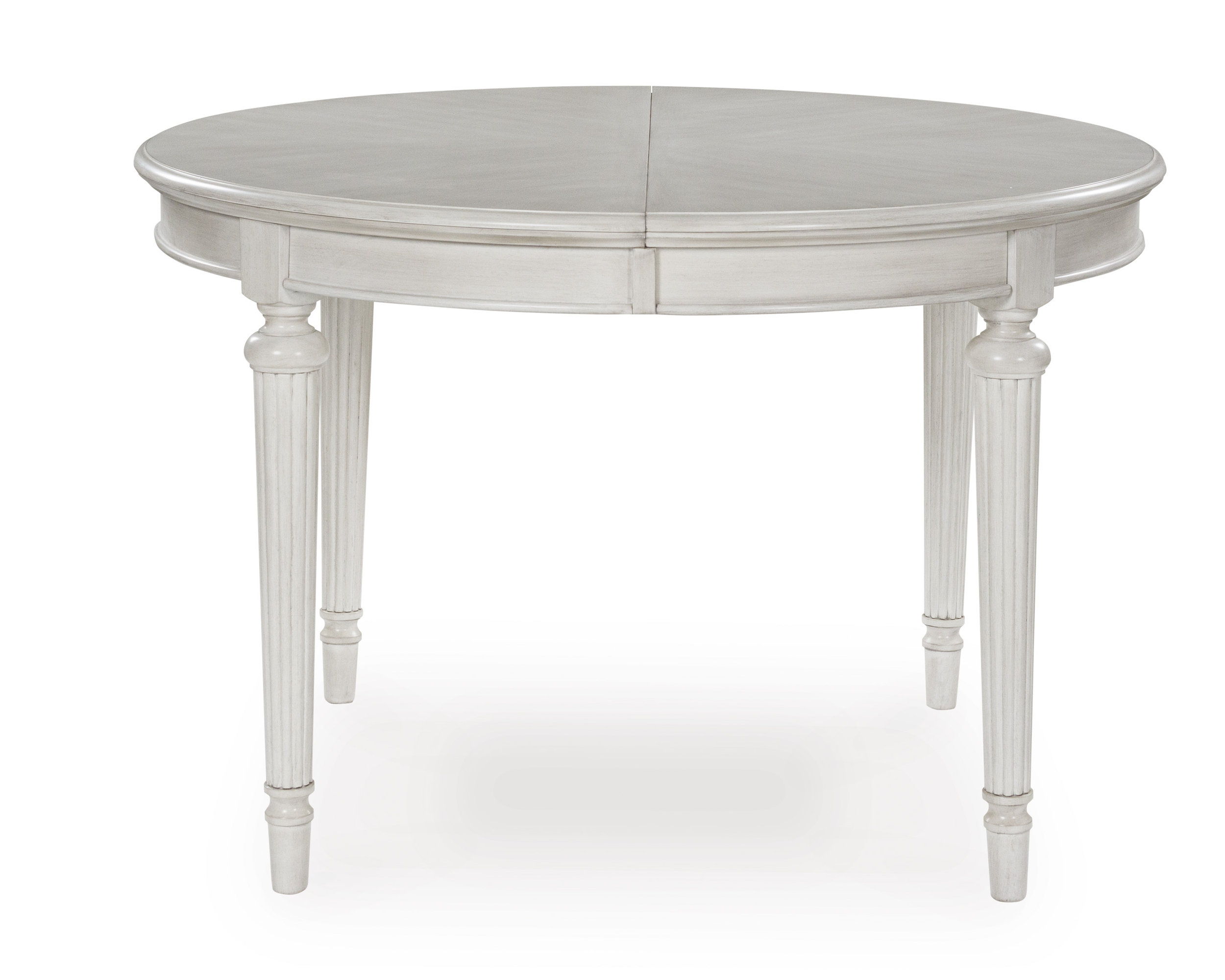Montelaine Round Extendable Dining Table in Antique White