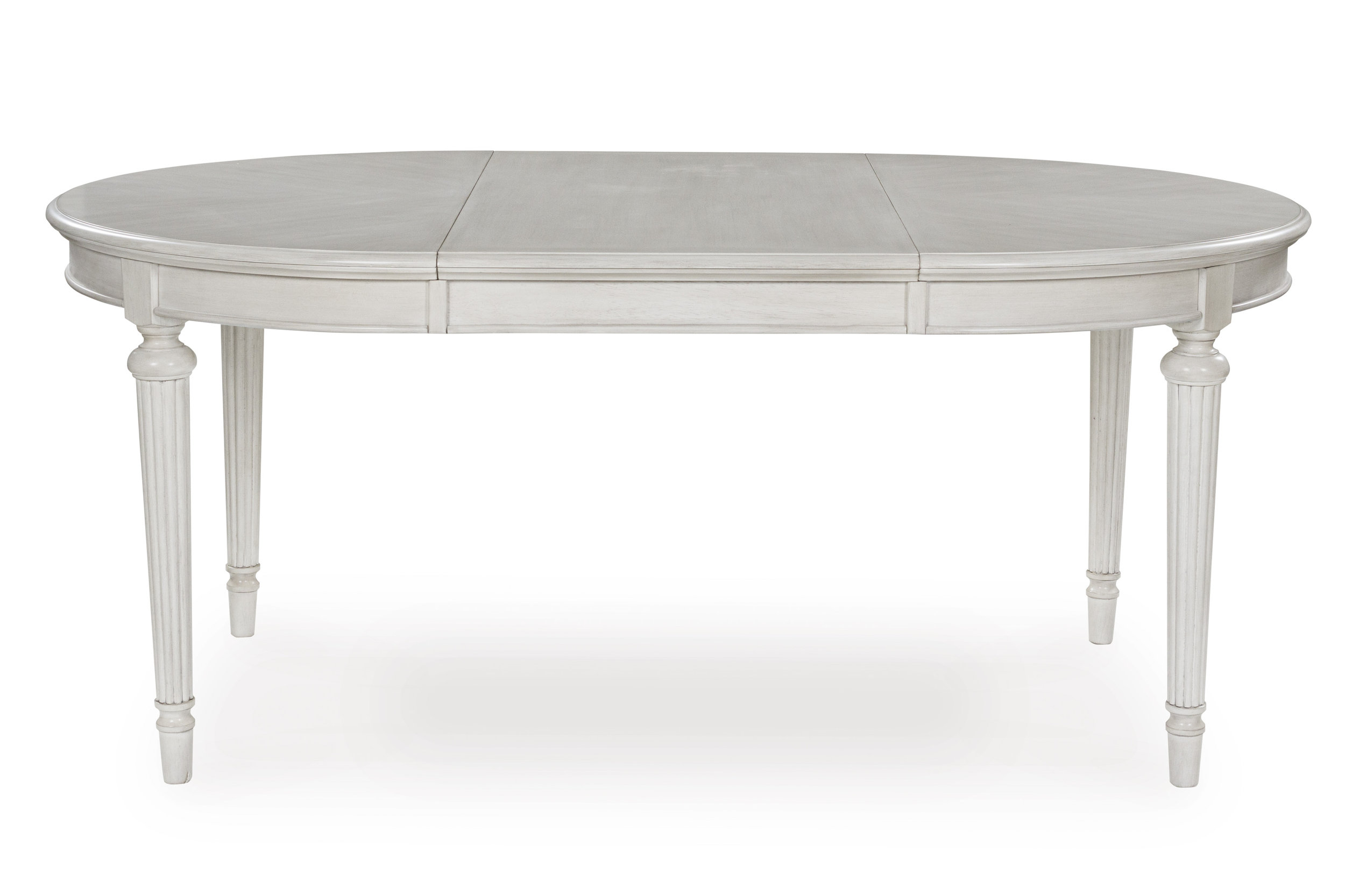 Montelaine Round Extendable Dining Table in Antique White