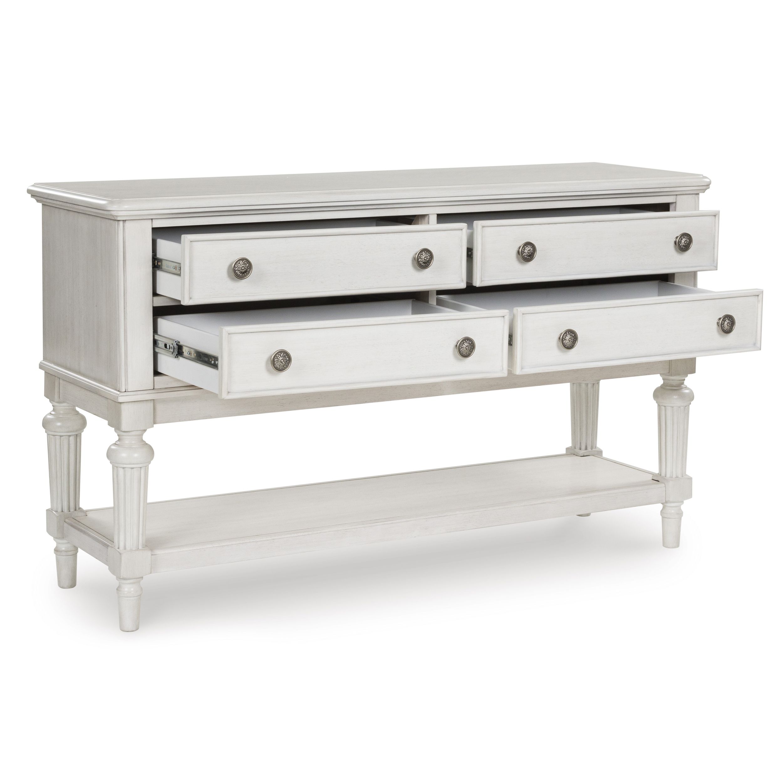 Montelaine Wood Dining Room Server - 4 Drawers, Antique White