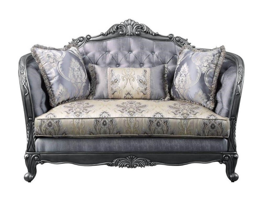 Catherine Platinum Loveseat 