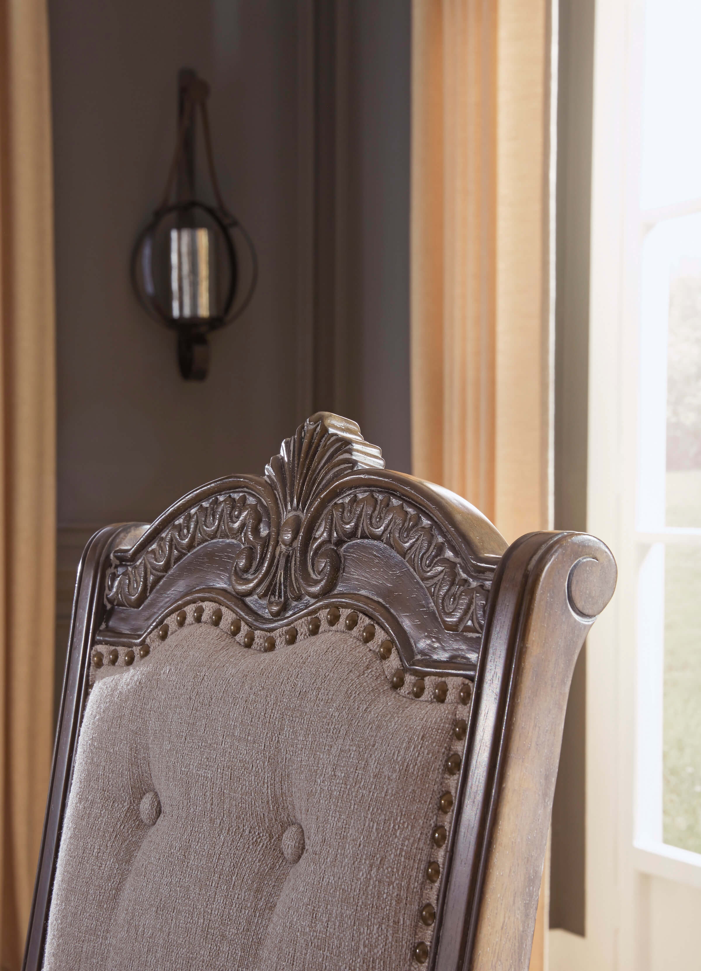 Charmond Fabric Tufted Dining Armchair