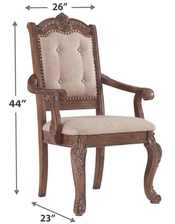 Charmond Fabric Tufted Dining Armchair