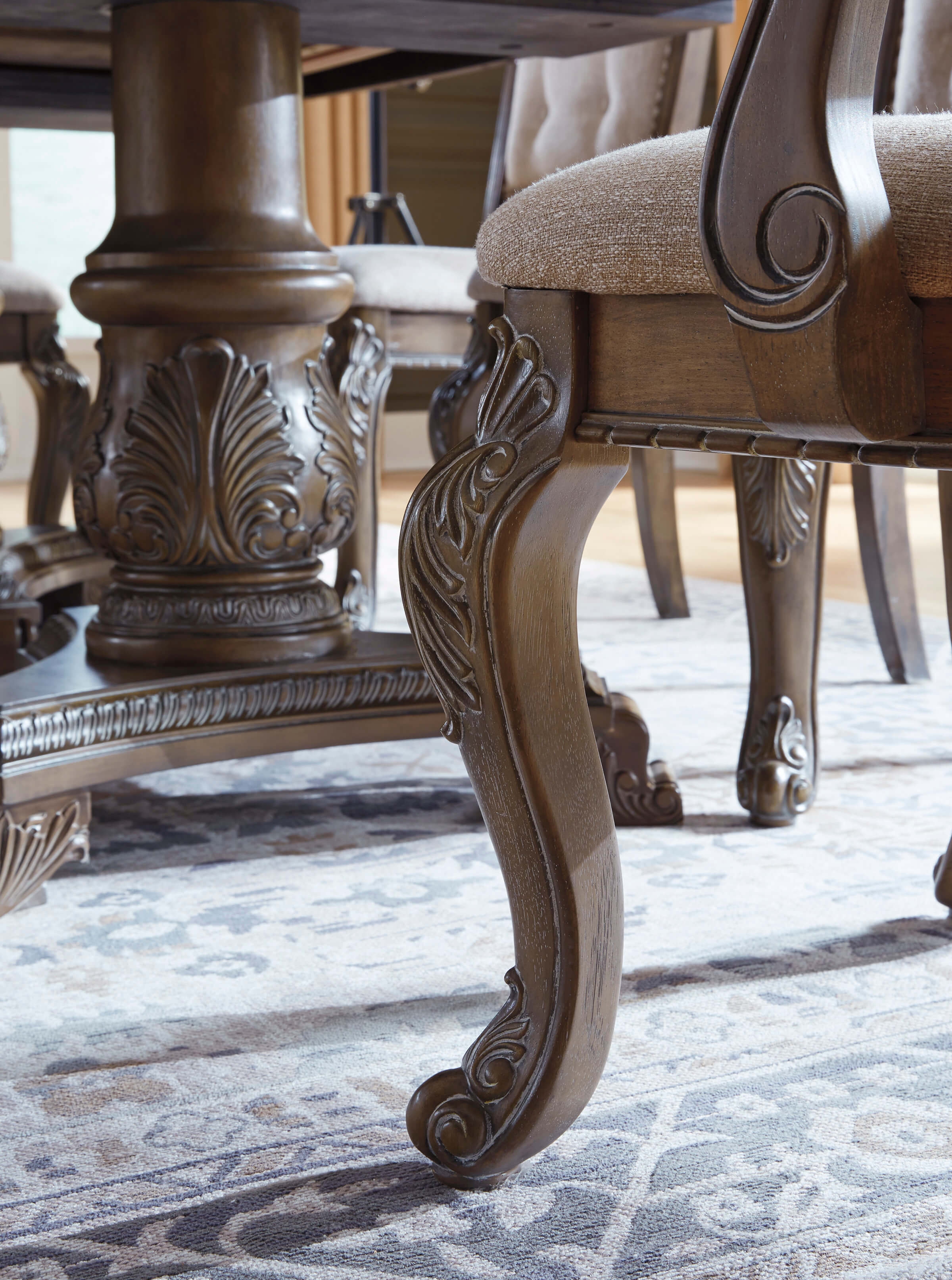 Charmond Fabric Tufted Dining Armchair