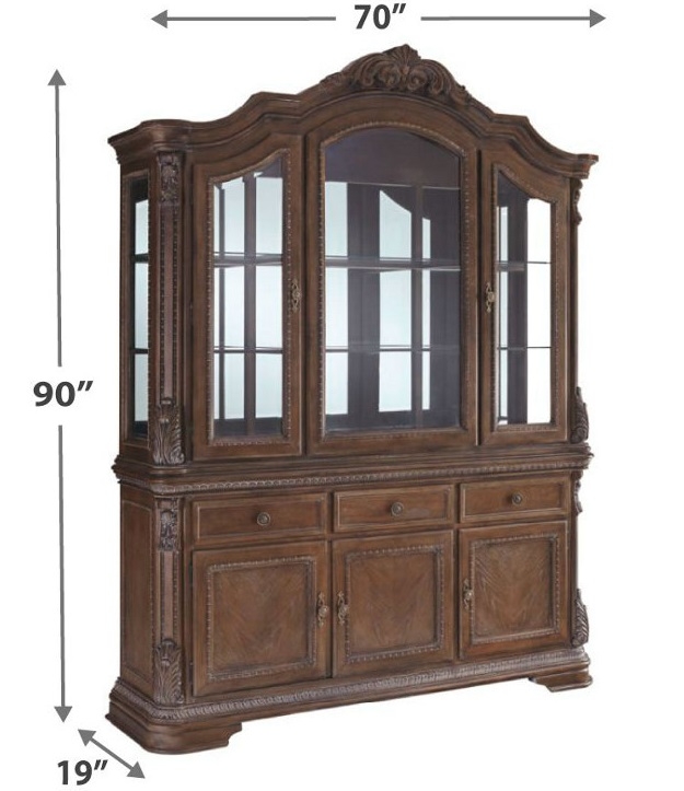Charmond Wood Buffet w/China