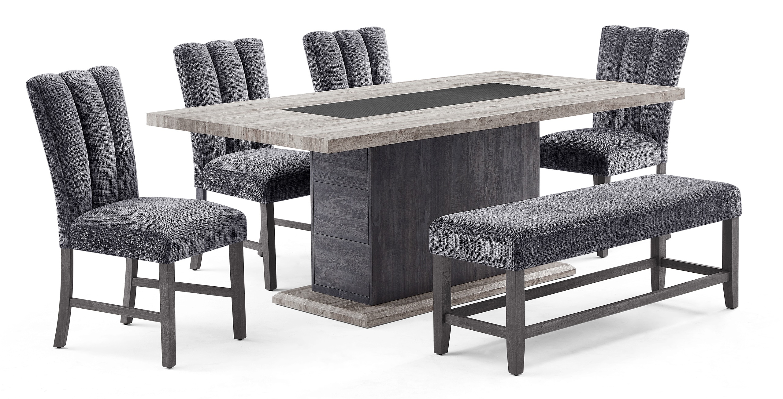 D8030 Rectangular Storage Dining Room Set