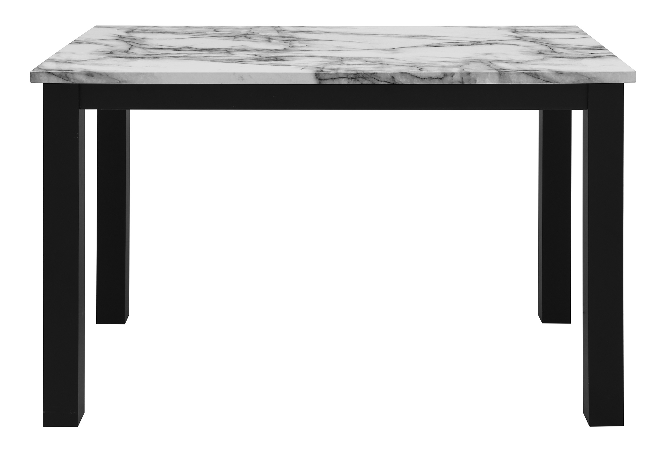 D8032 5-Piece Faux Marble Dining Room Set with D9026 Chairs