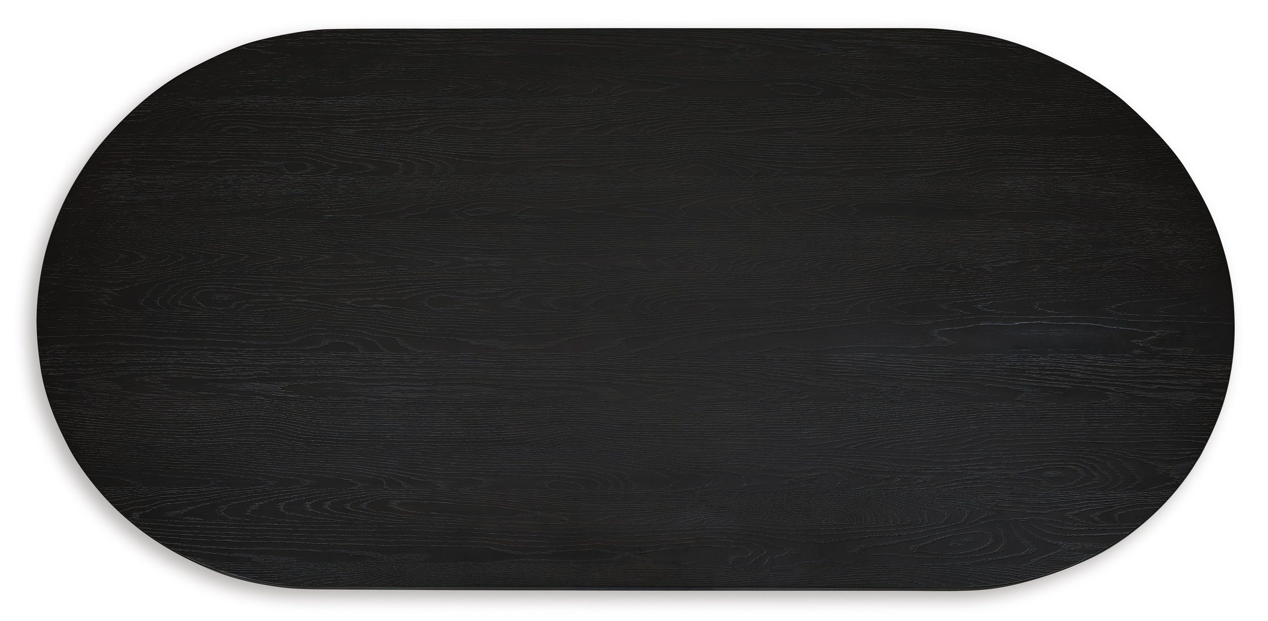 Rowanbeck Oval Wood Dining Set - Black Finish | Ashley Furniture