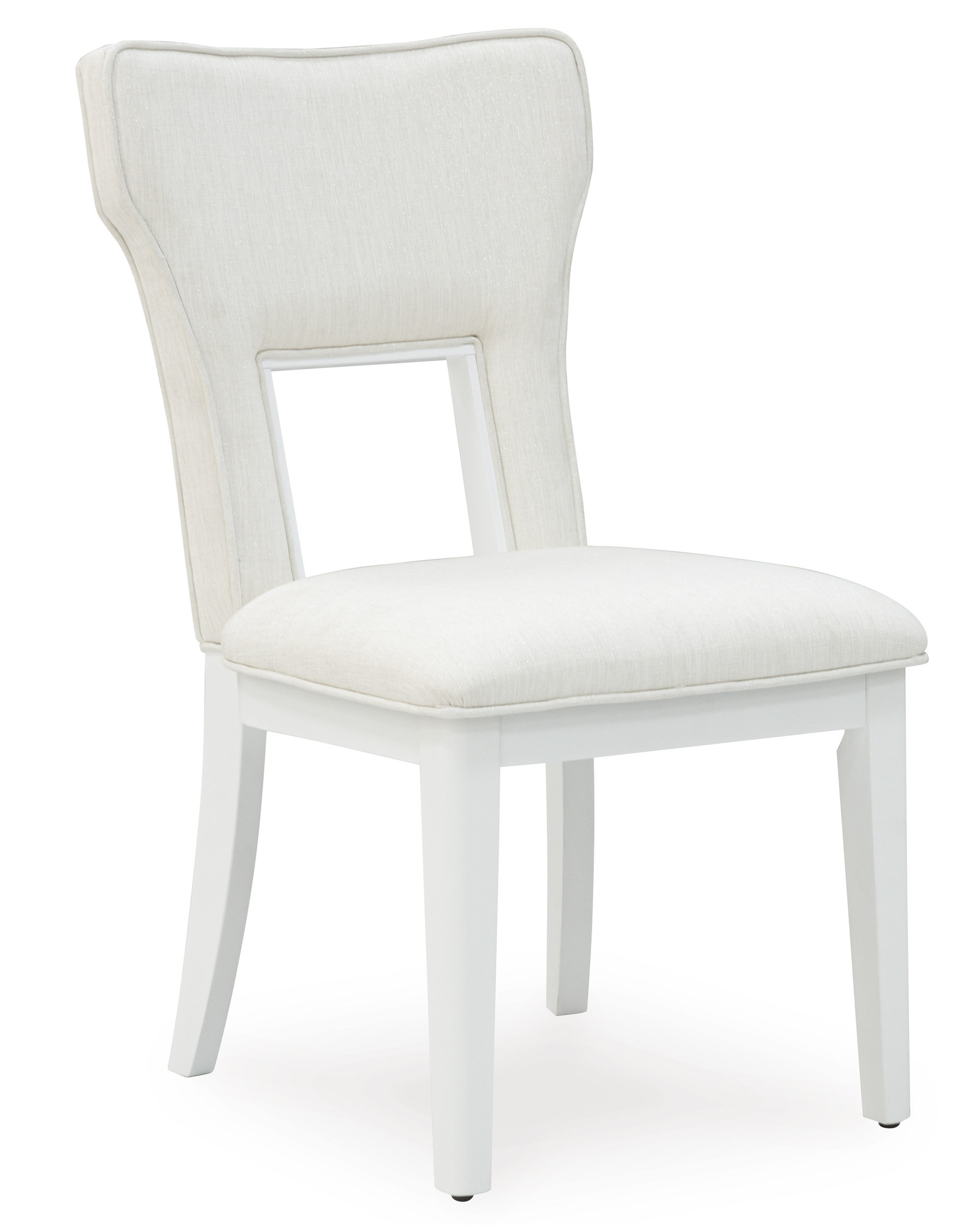 Chalanna Upholstered Dining Side Chair | White Cottage-Style