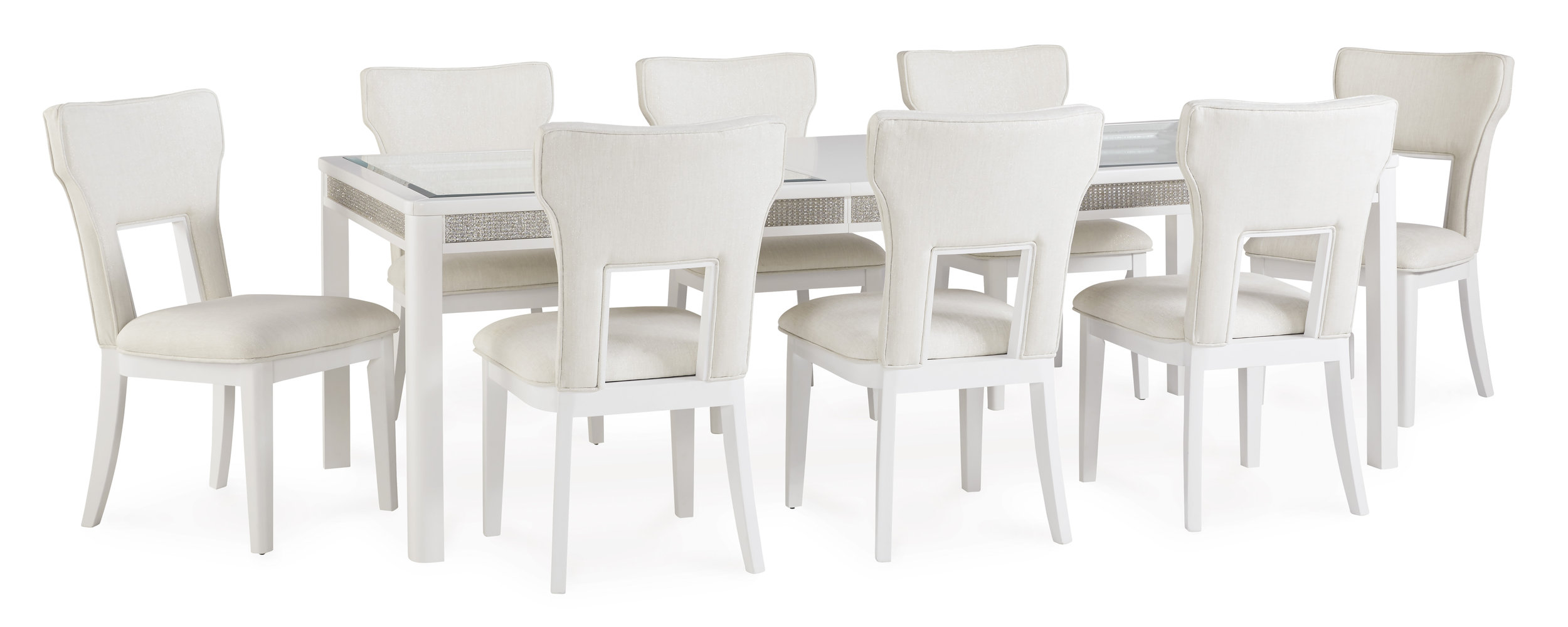 Chalanna Upholstered Dining Side Chair | White Cottage-Style