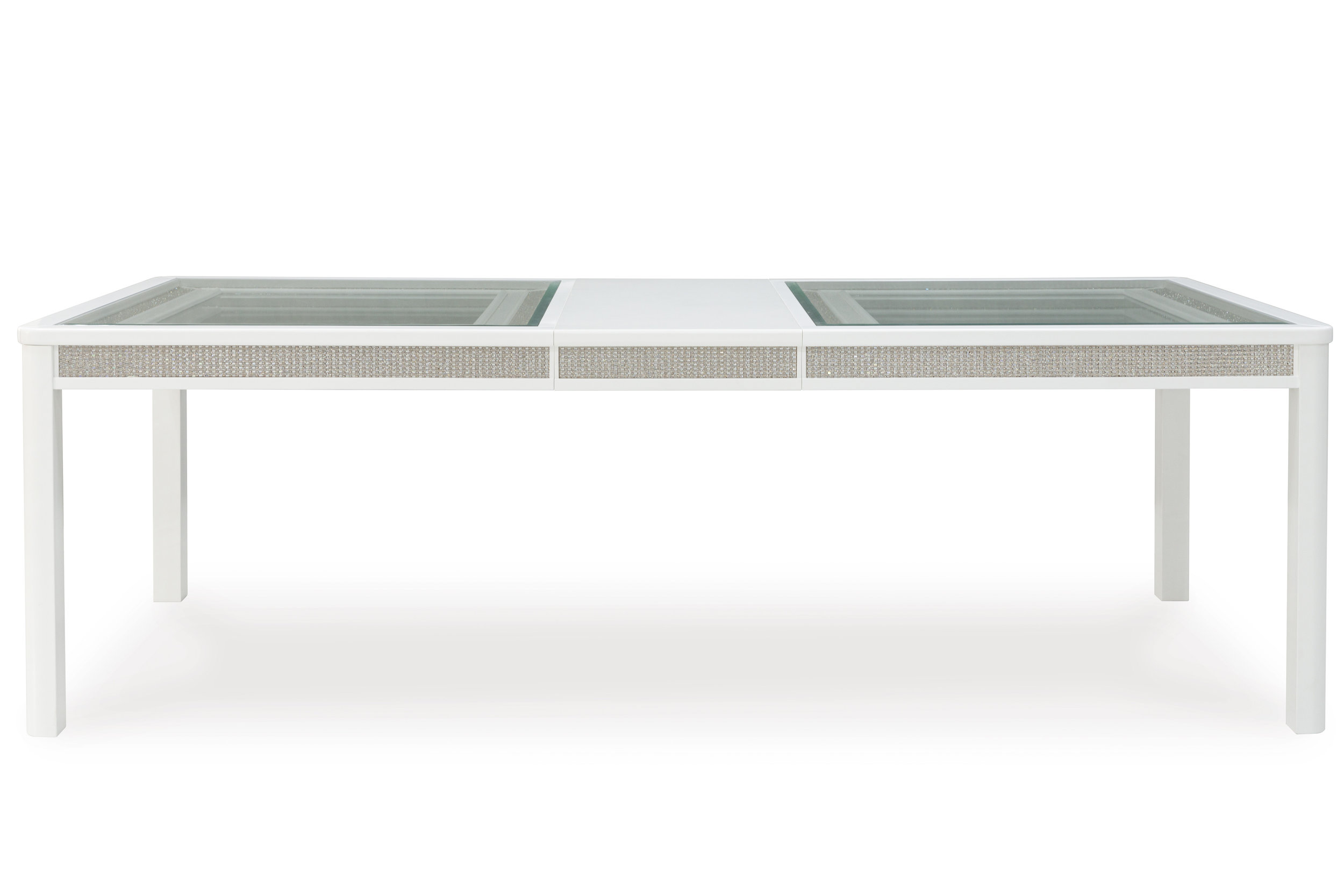 Ashley Chalanna White Extendable Dining Table - Seats 10