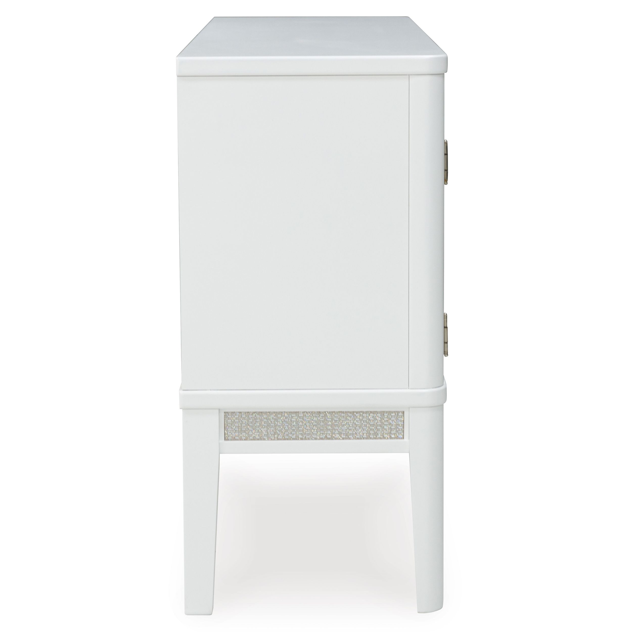 Chalanna Rectangular Extendable Dining Room Set | White & Glass