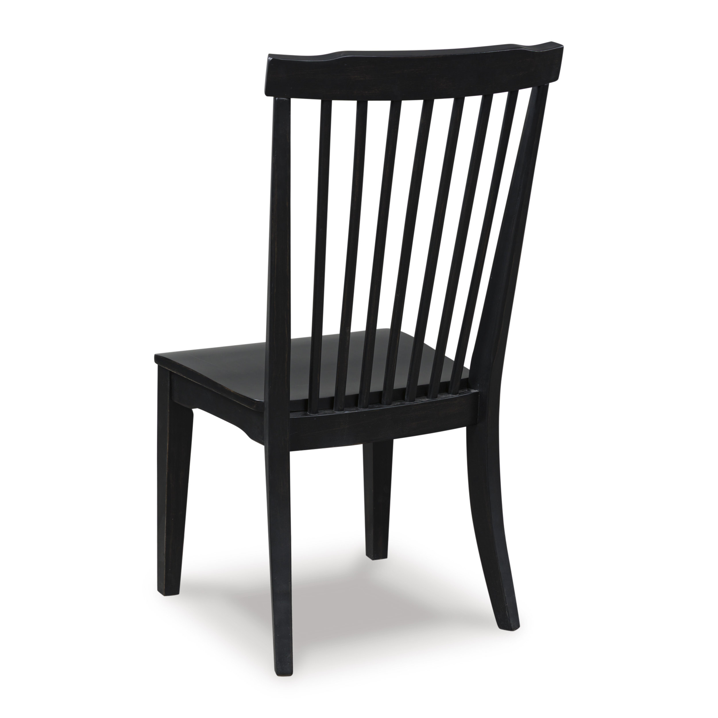 Greddinton Dining Side Chair | Black Wood Modern Farmhouse
