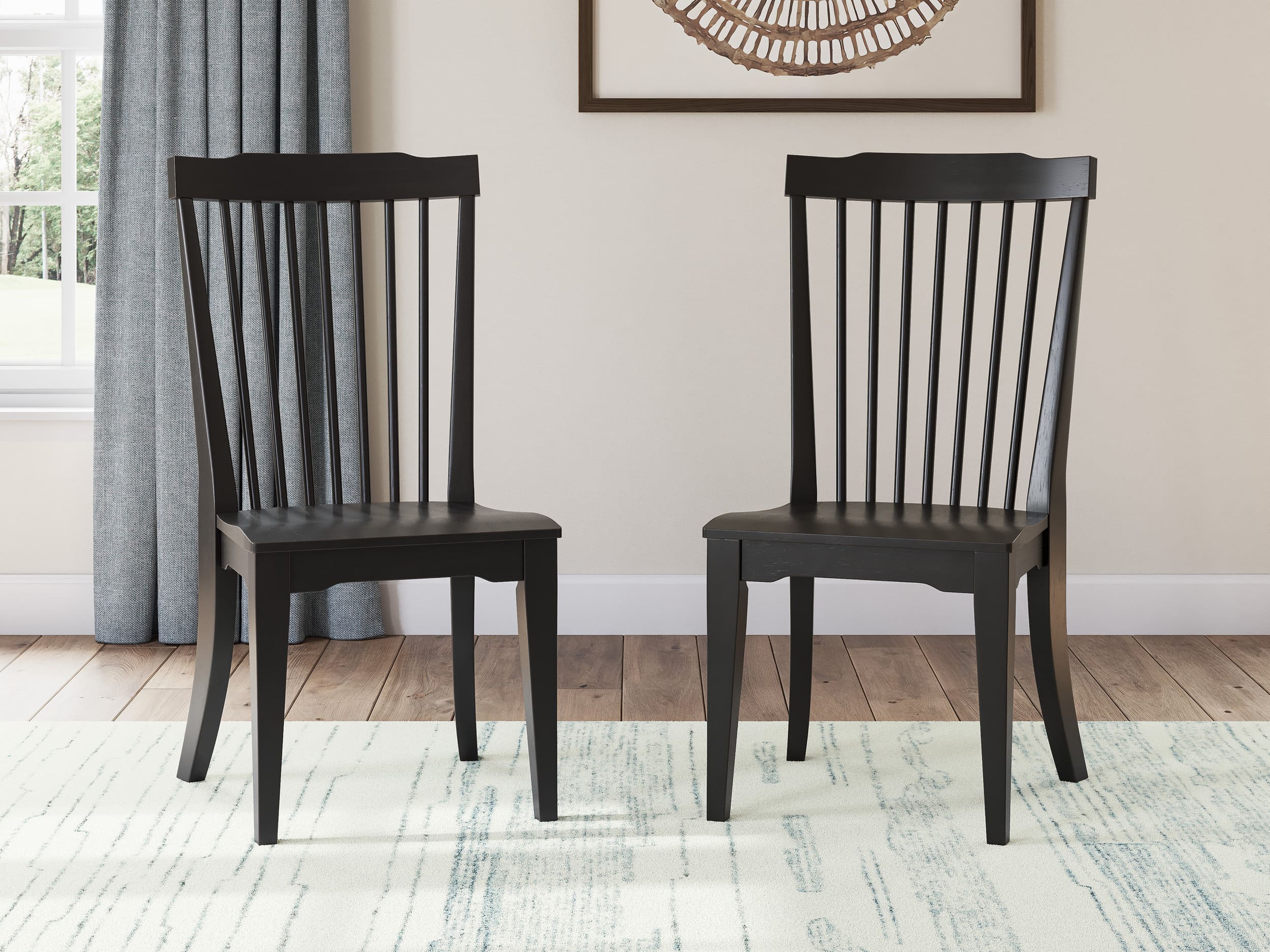 Greddinton Round Dining Set - Antiqued White Pedestal | Ashley