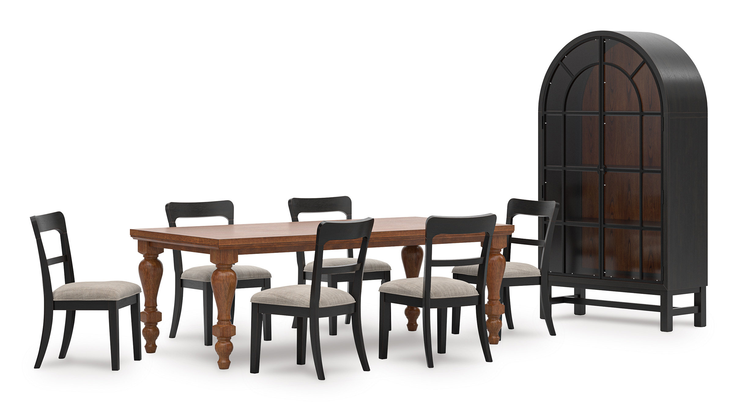 Greddinton Wood Dining Set - Brown Farmhouse Style | Ashley