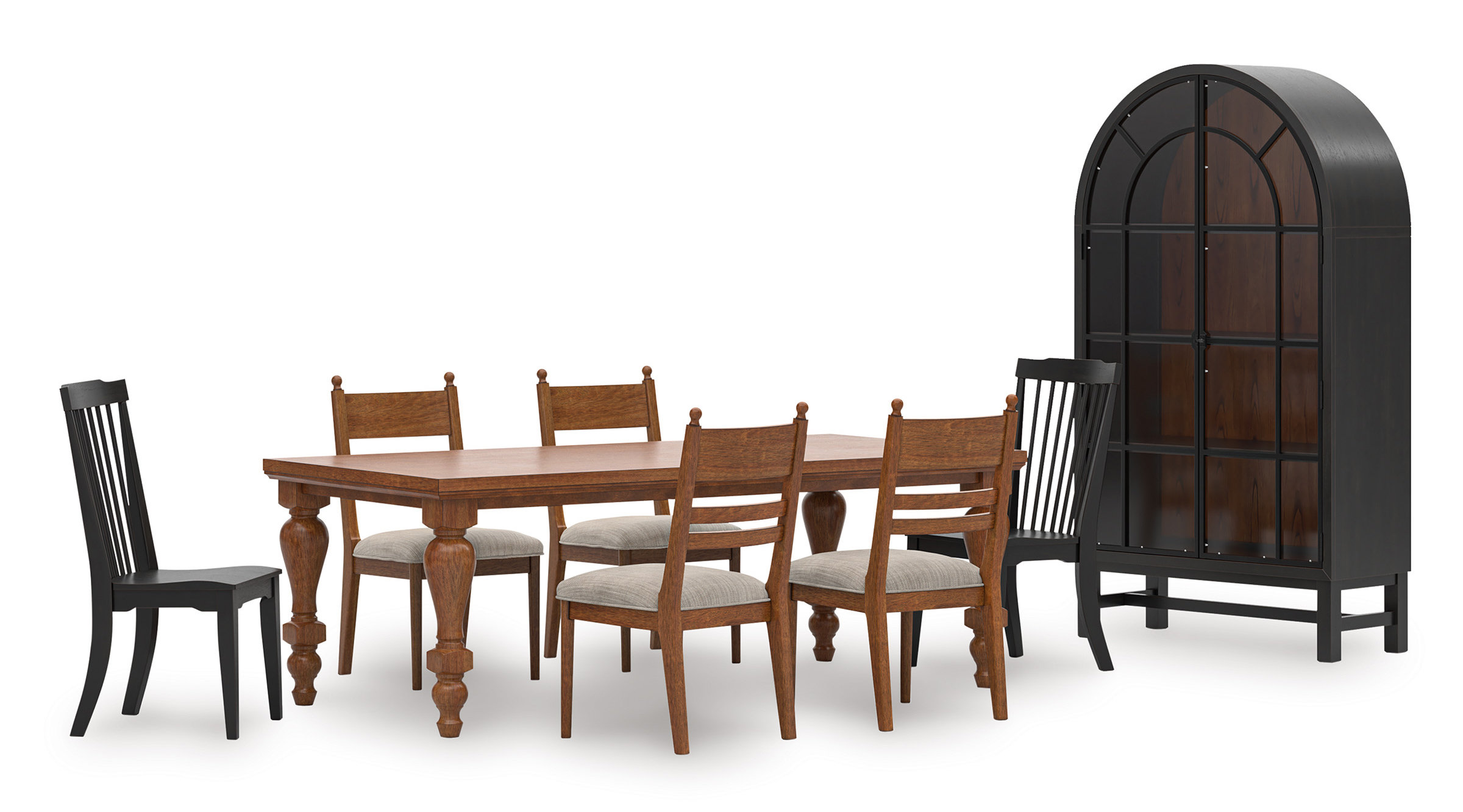 Greddinton Wood Dining Set - Brown Farmhouse Style | Ashley