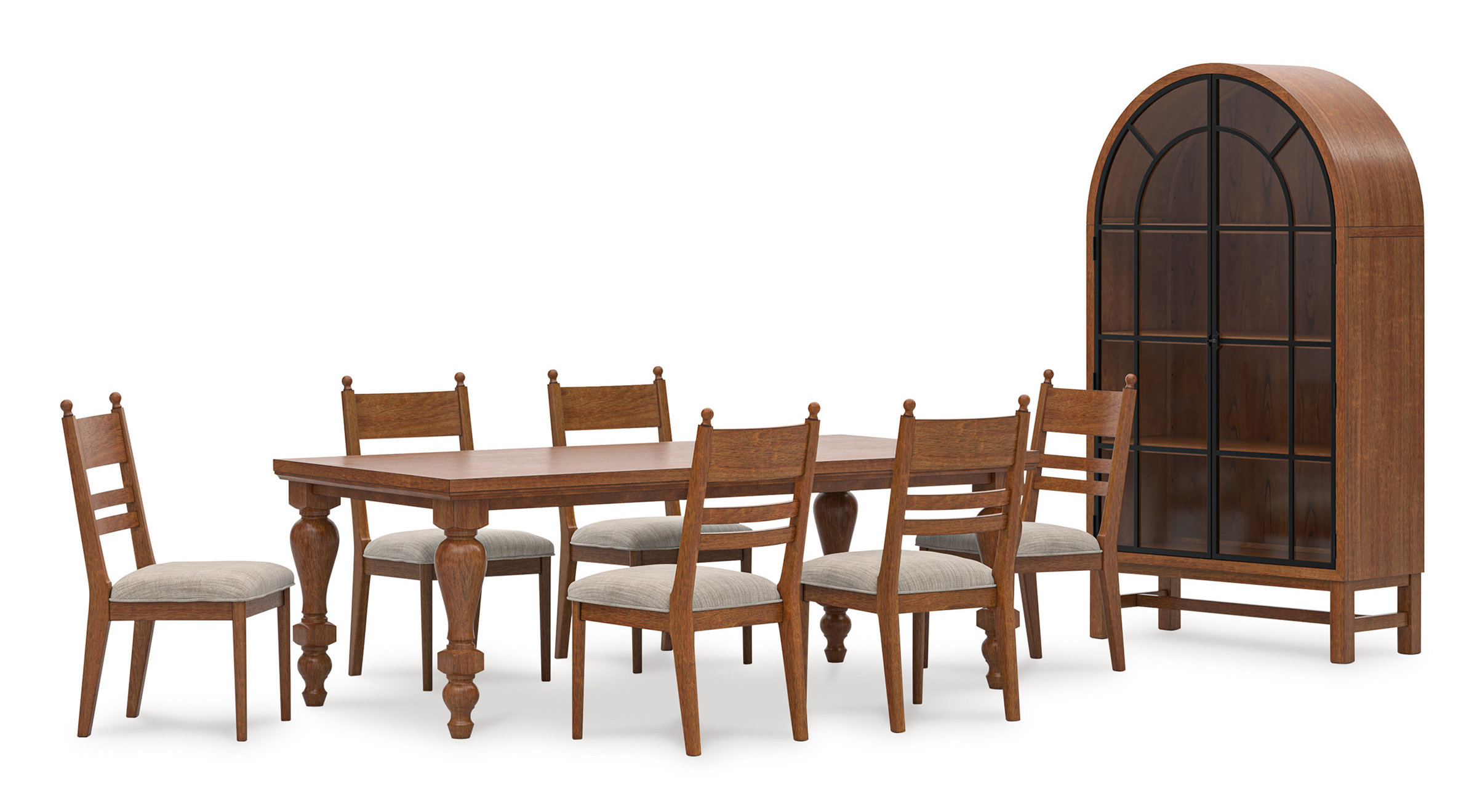 Greddinton Wood Dining Set - Brown Farmhouse Style | Ashley