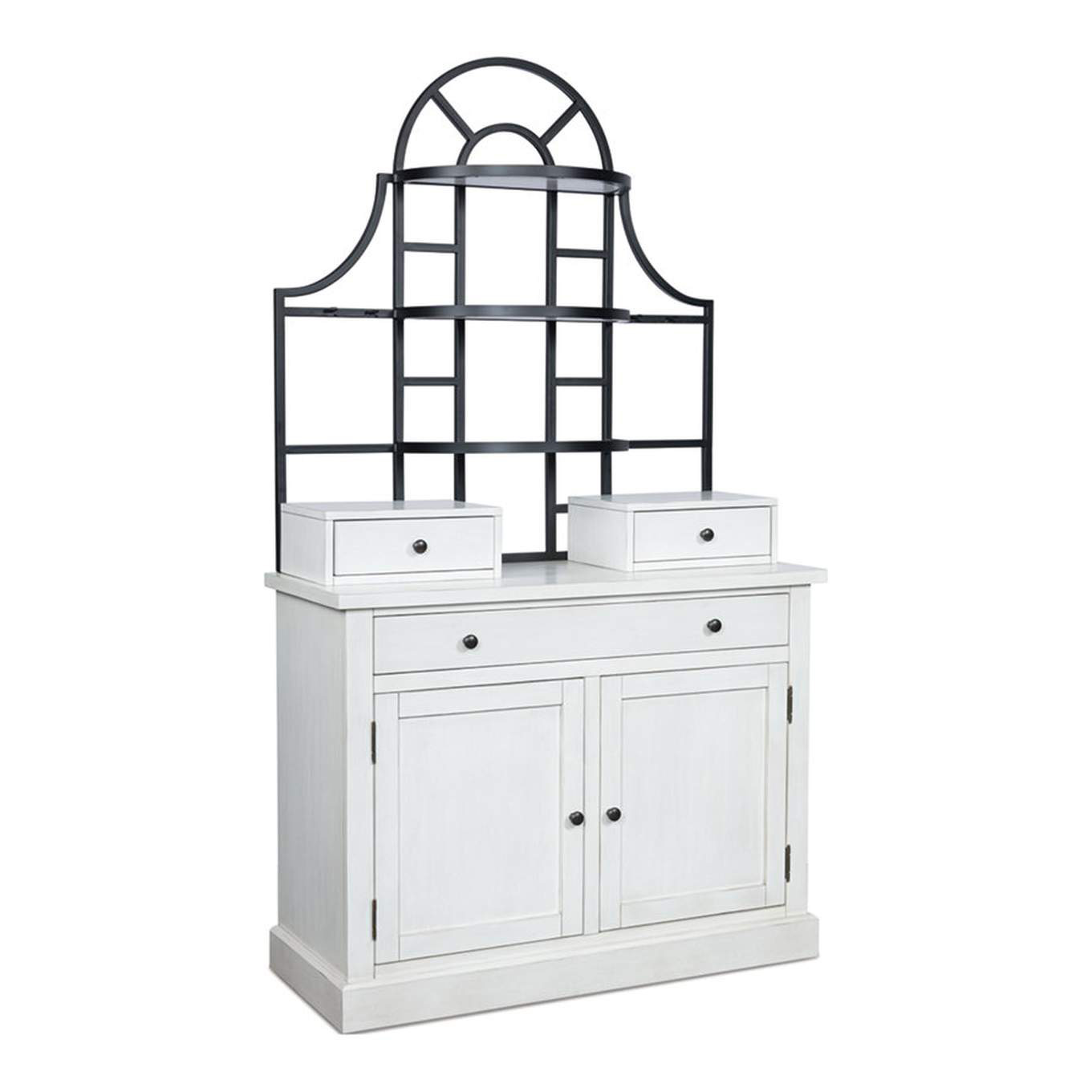 Greddinton Round Dining Set - Antiqued White Pedestal | Ashley