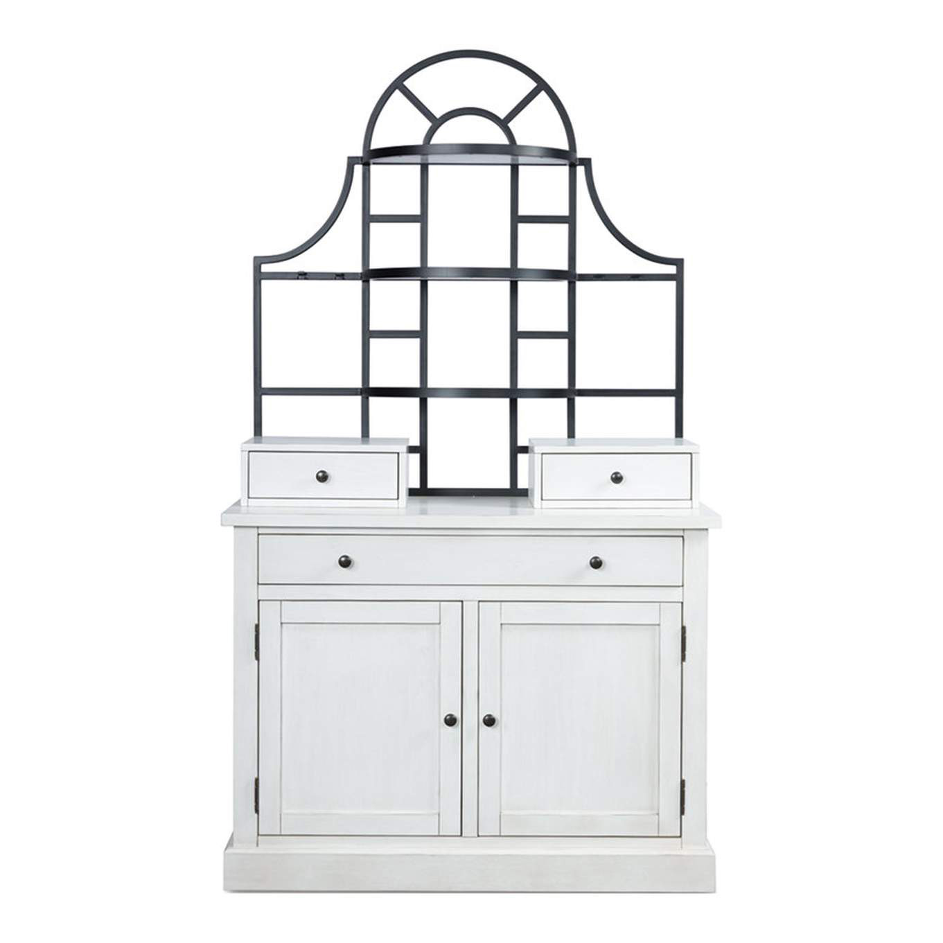 Greddinton Baker’s Rack | Wood & Metal Kitchen Storage Hutch