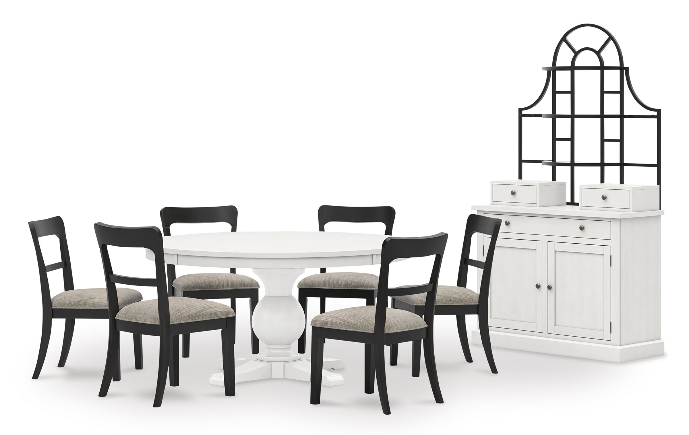Greddinton Baker’s Rack | Wood & Metal Kitchen Storage Hutch