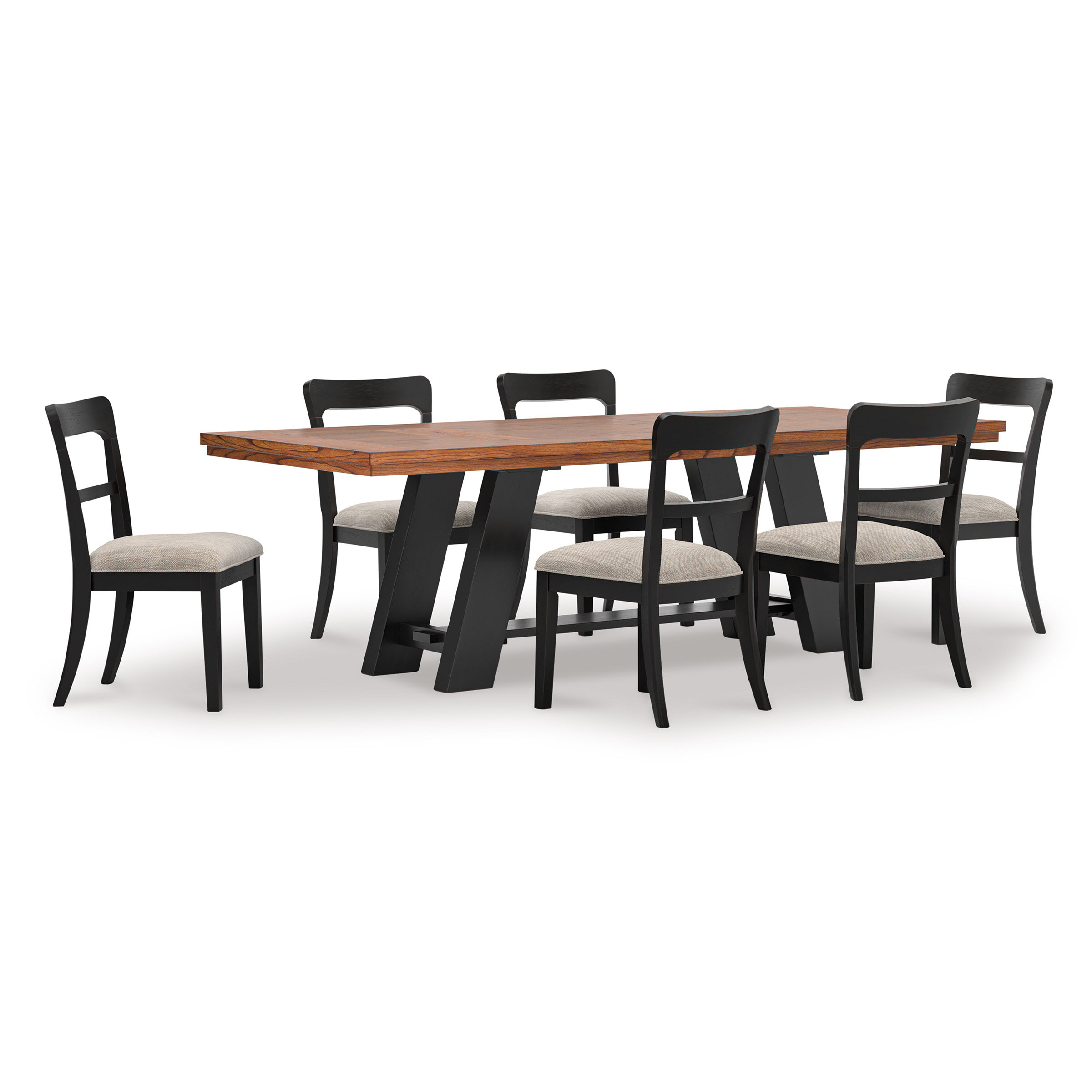 Greddinton Extendable Dining Set - Brown & Black | Ashley