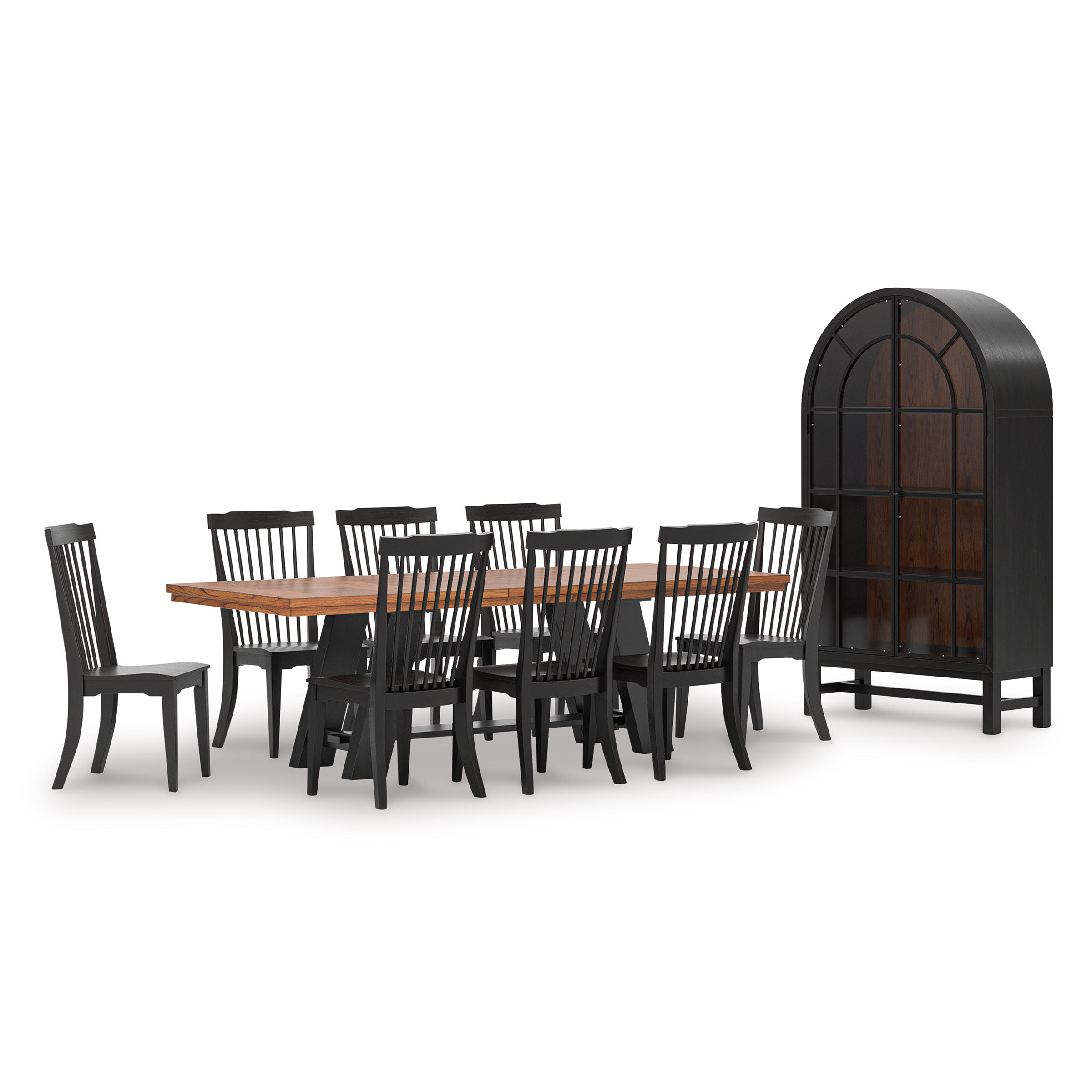 Greddinton Extendable Dining Set - Brown & Black | Ashley