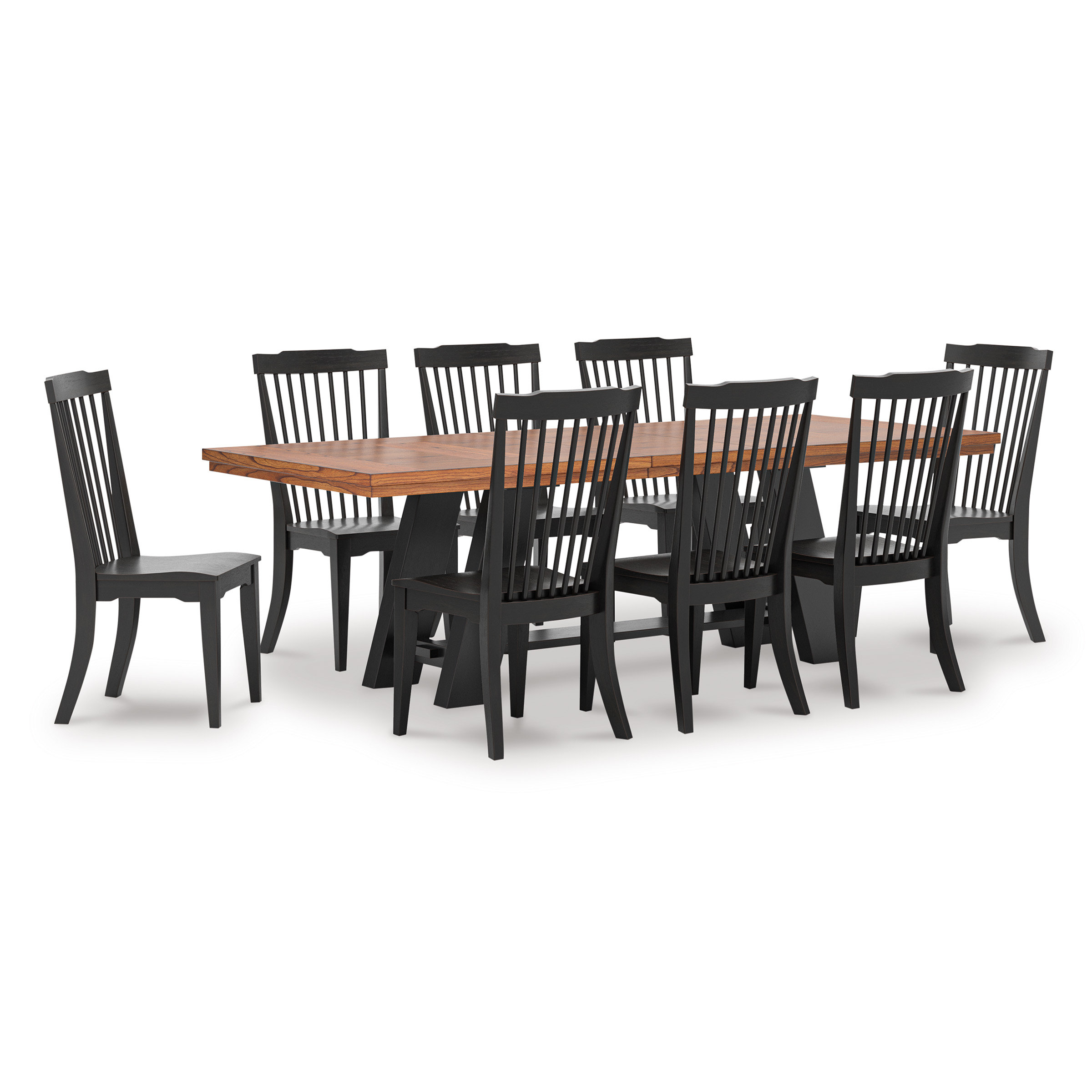 Greddinton Extendable Dining Set - Brown & Black | Ashley