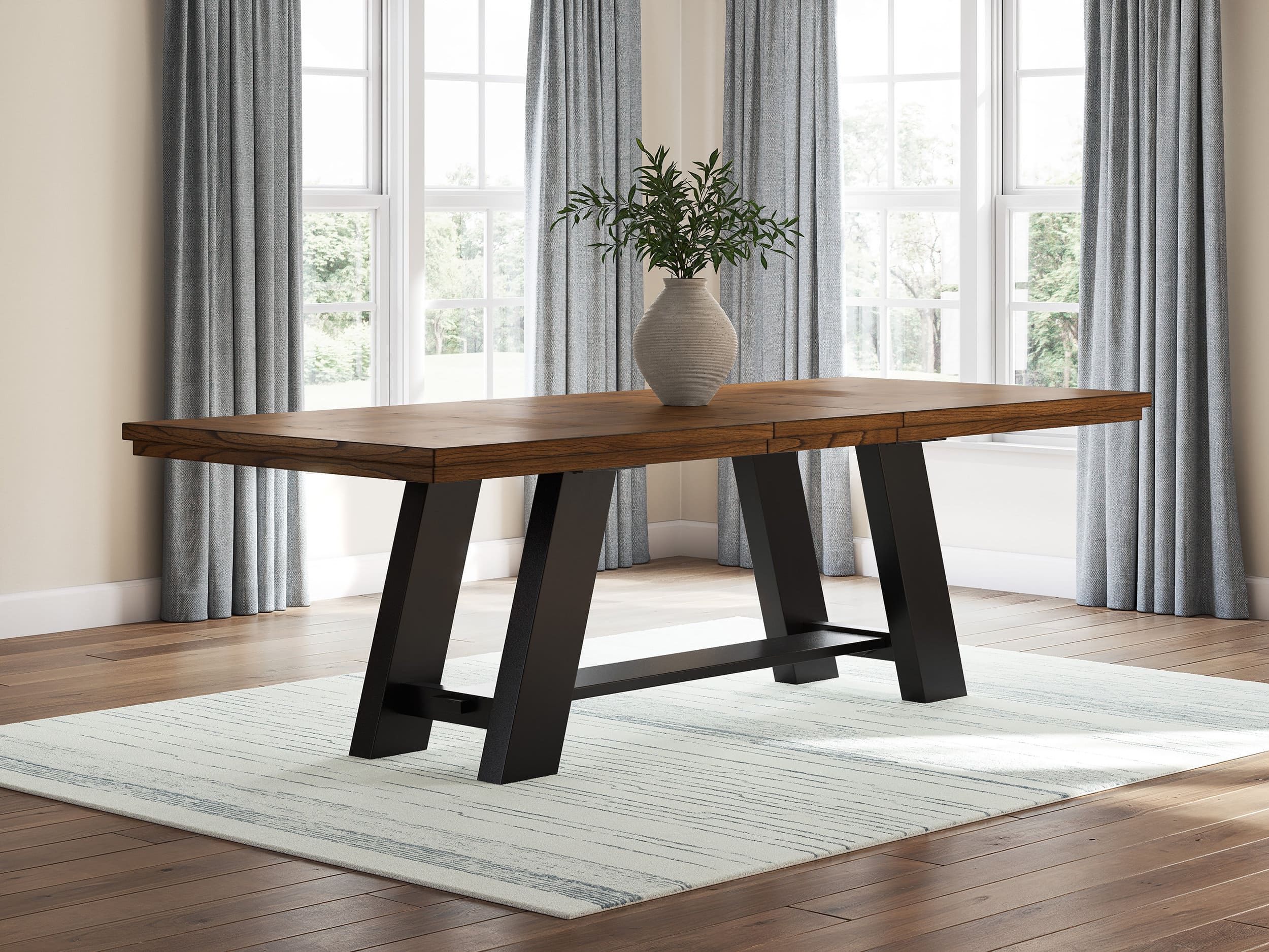 Greddinton Extendable Dining Set - Brown & Black | Ashley