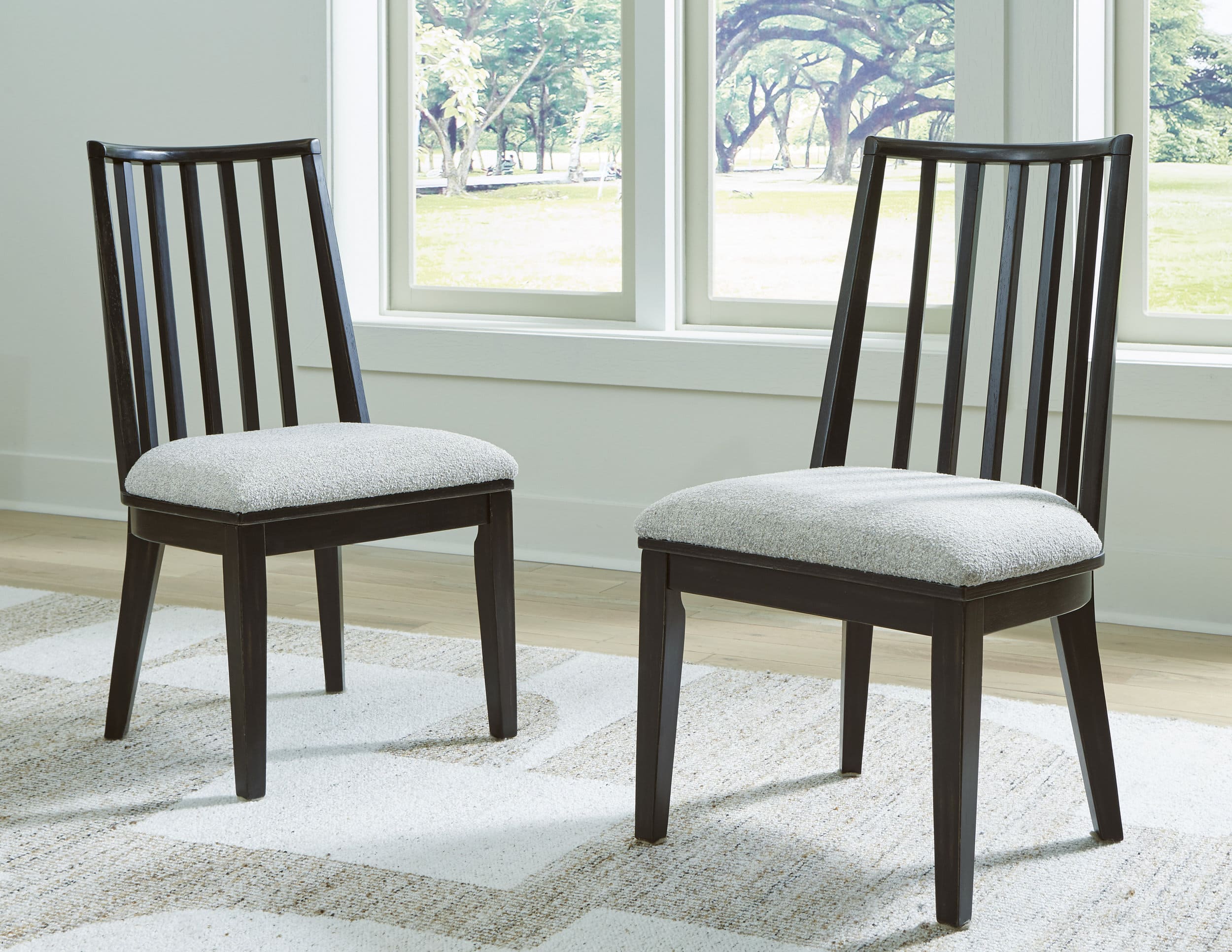 Galliden Extendable Dining Set - Rustic Oak & Black | Ashley