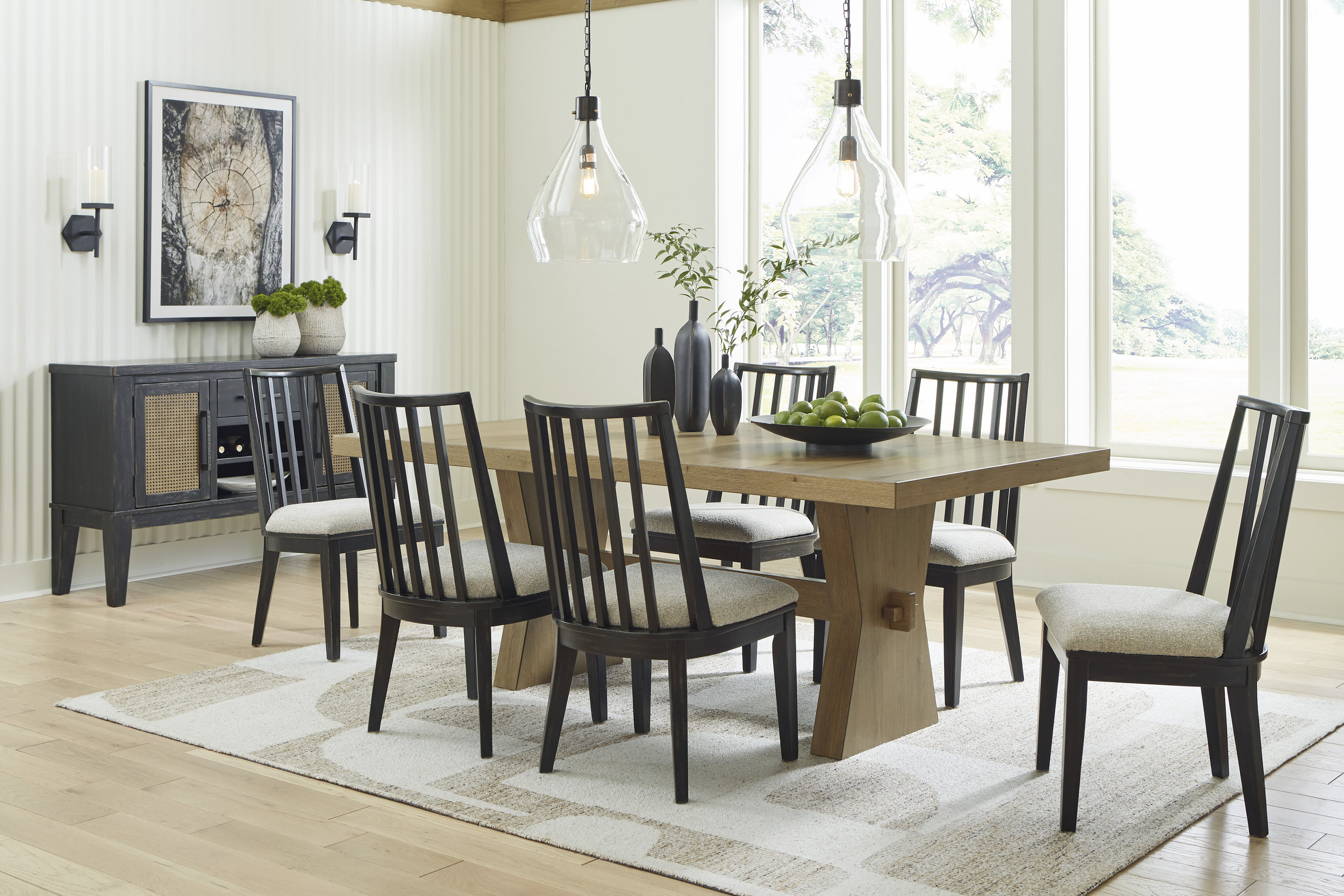 Galliden Wood Dining Room Set - Light Brown | Ashley Furniture