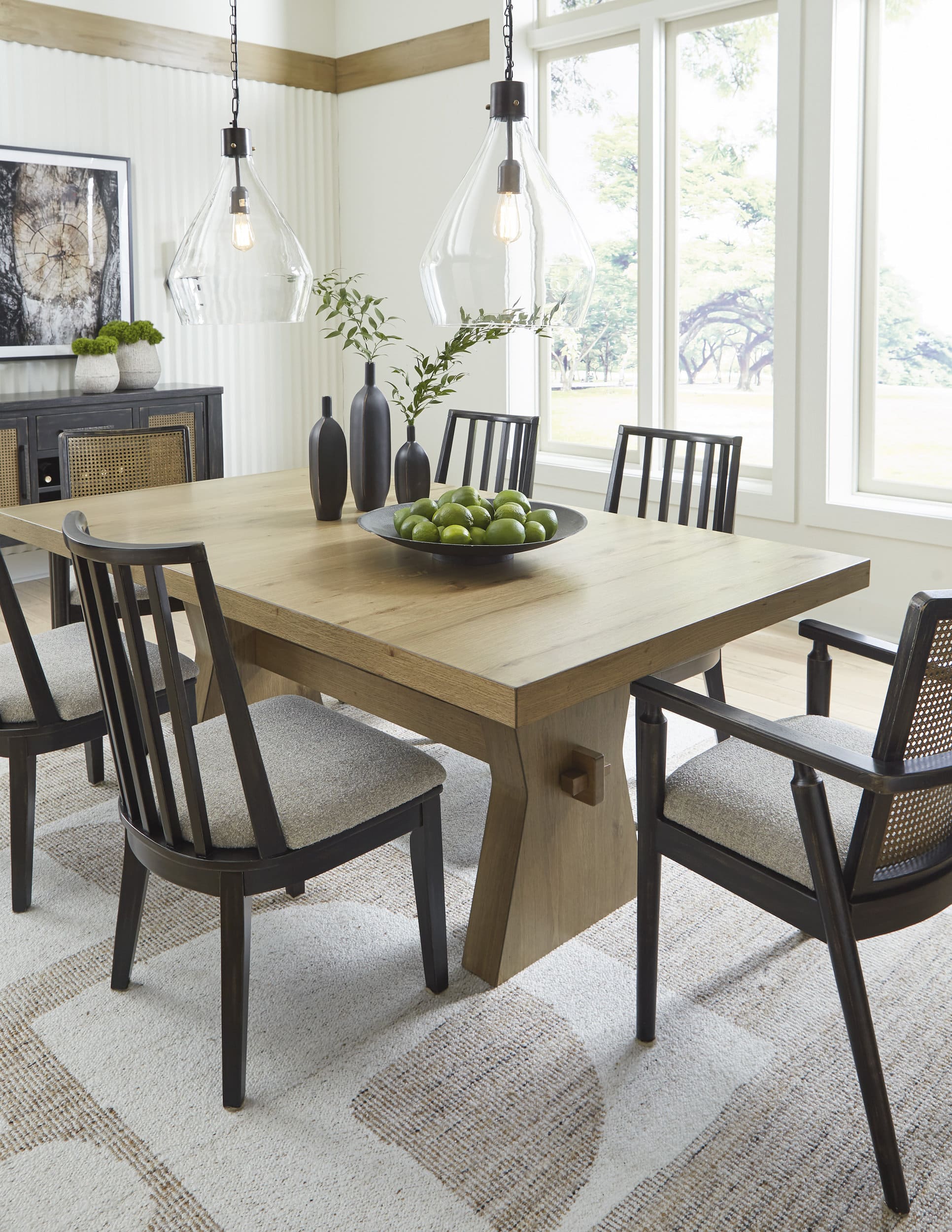 Galliden Wood Dining Room Set - Light Brown | Ashley Furniture