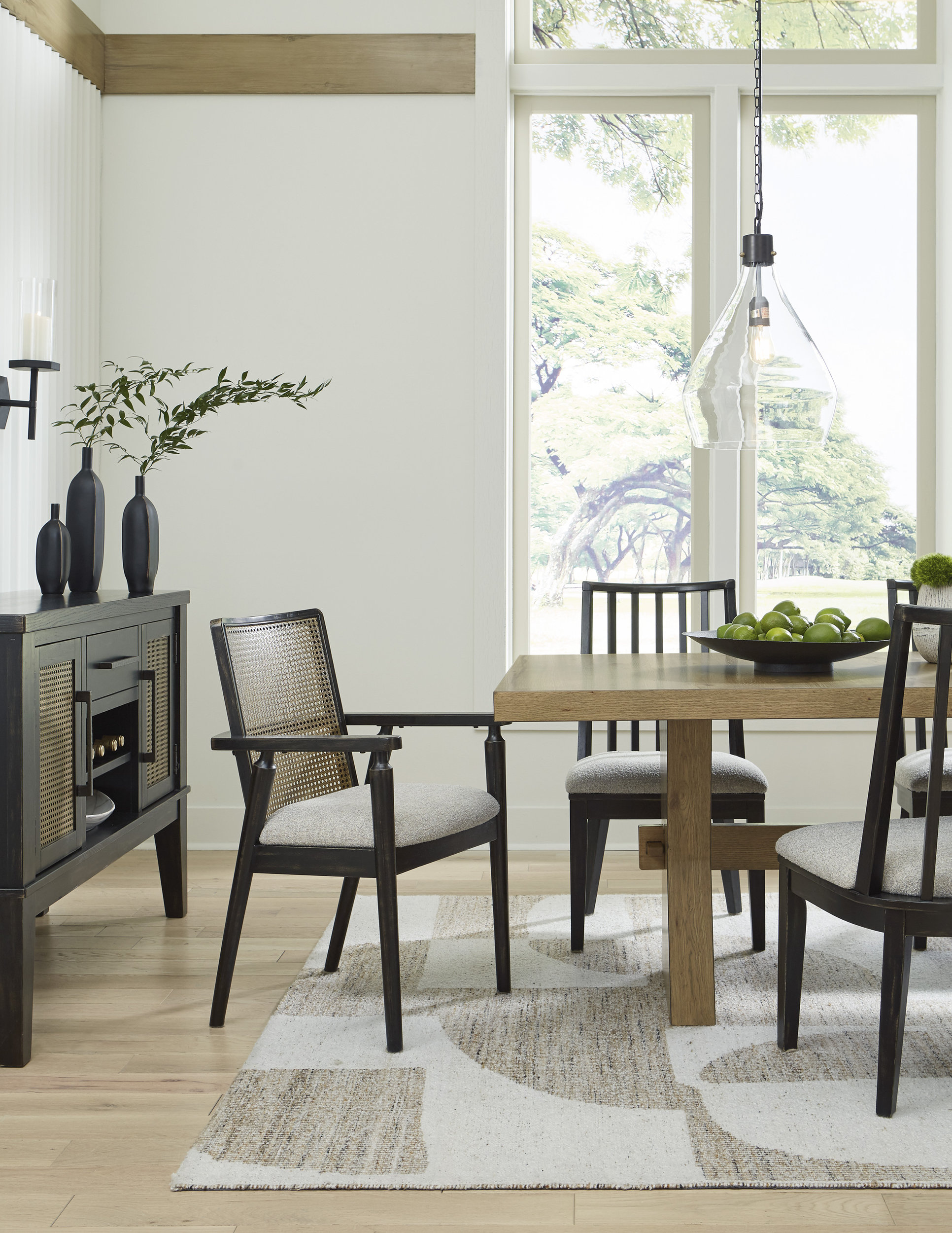Galliden Light Brown Rectangular Wood Dining Table | 78"
