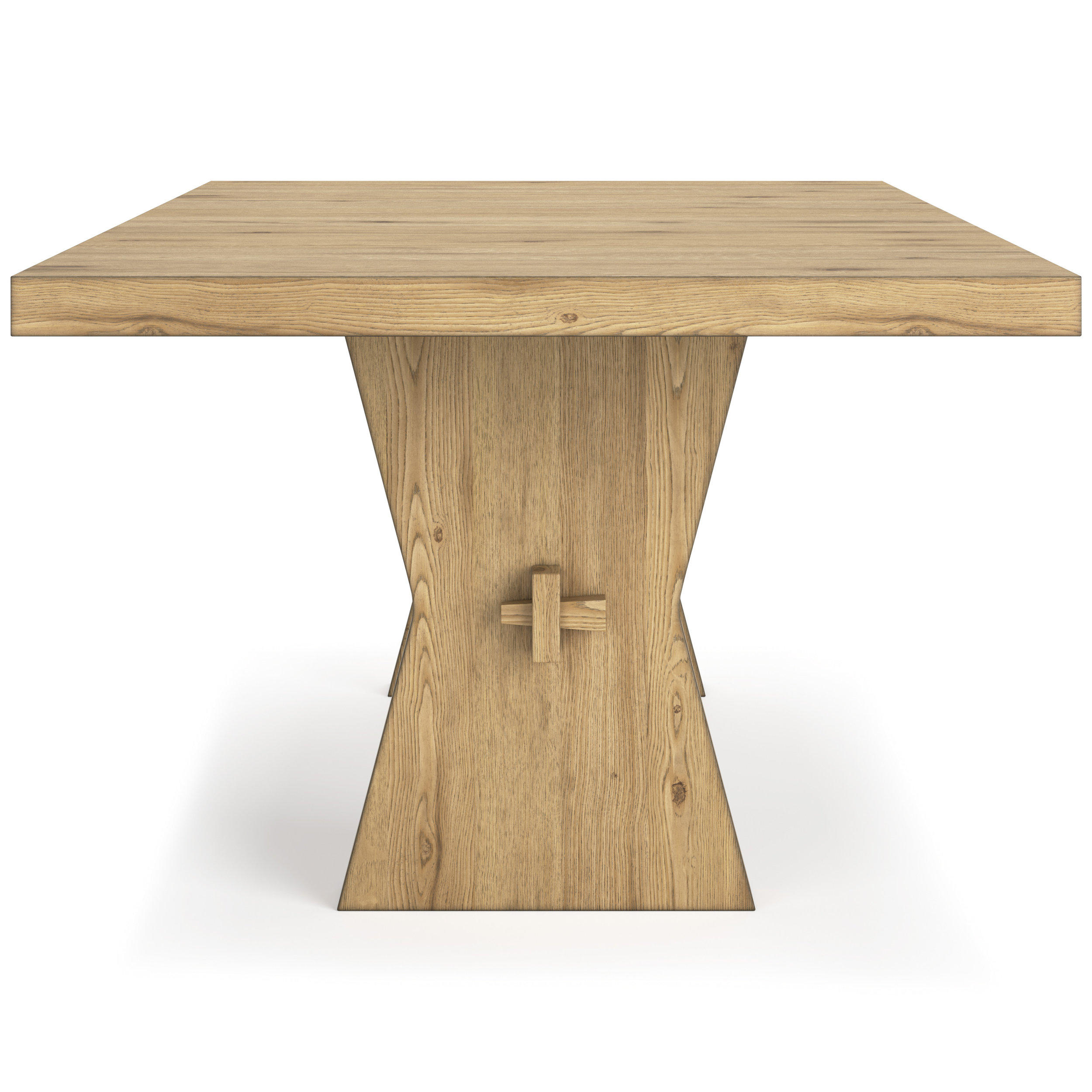 Galliden Light Brown Rectangular Wood Dining Table | 78"