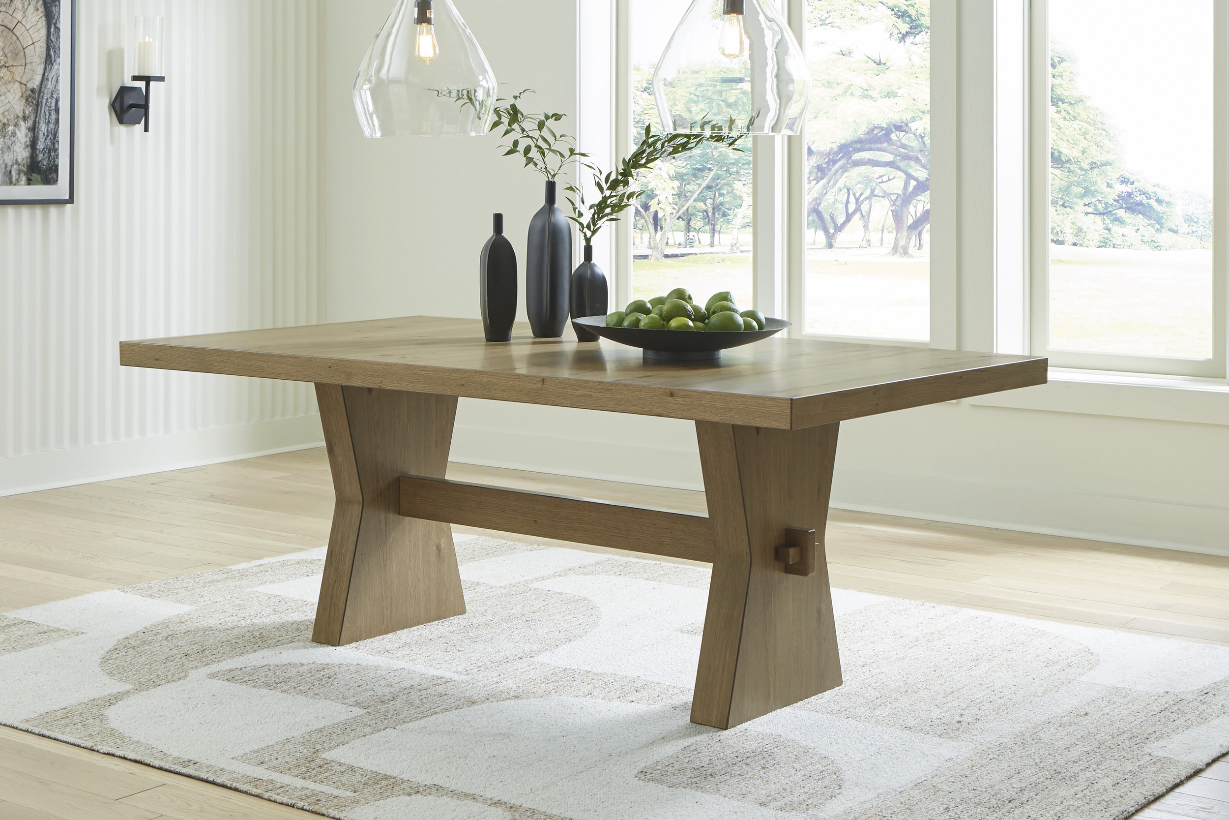 Galliden Wood Dining Room Set - Light Brown | Ashley Furniture