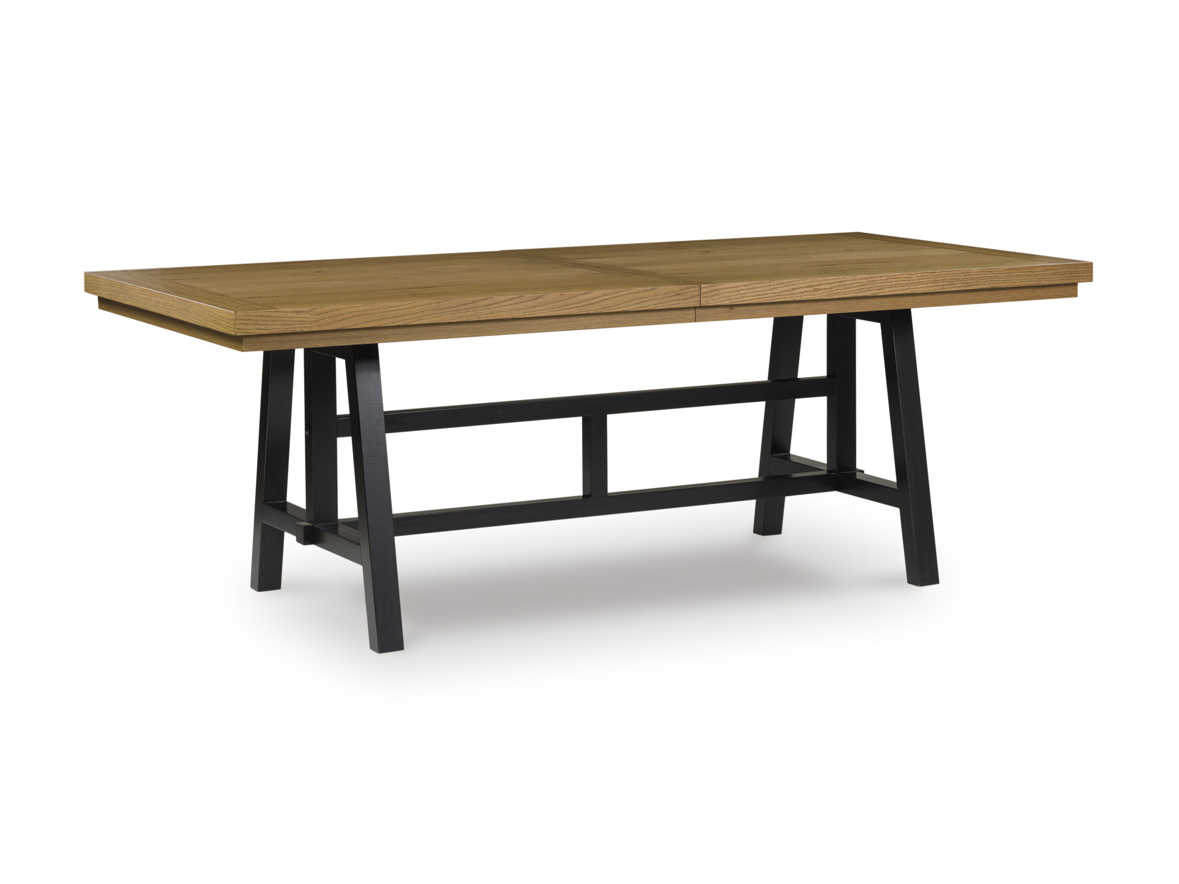 Galliden Extendable Dining Set - Rustic Oak & Black | Ashley