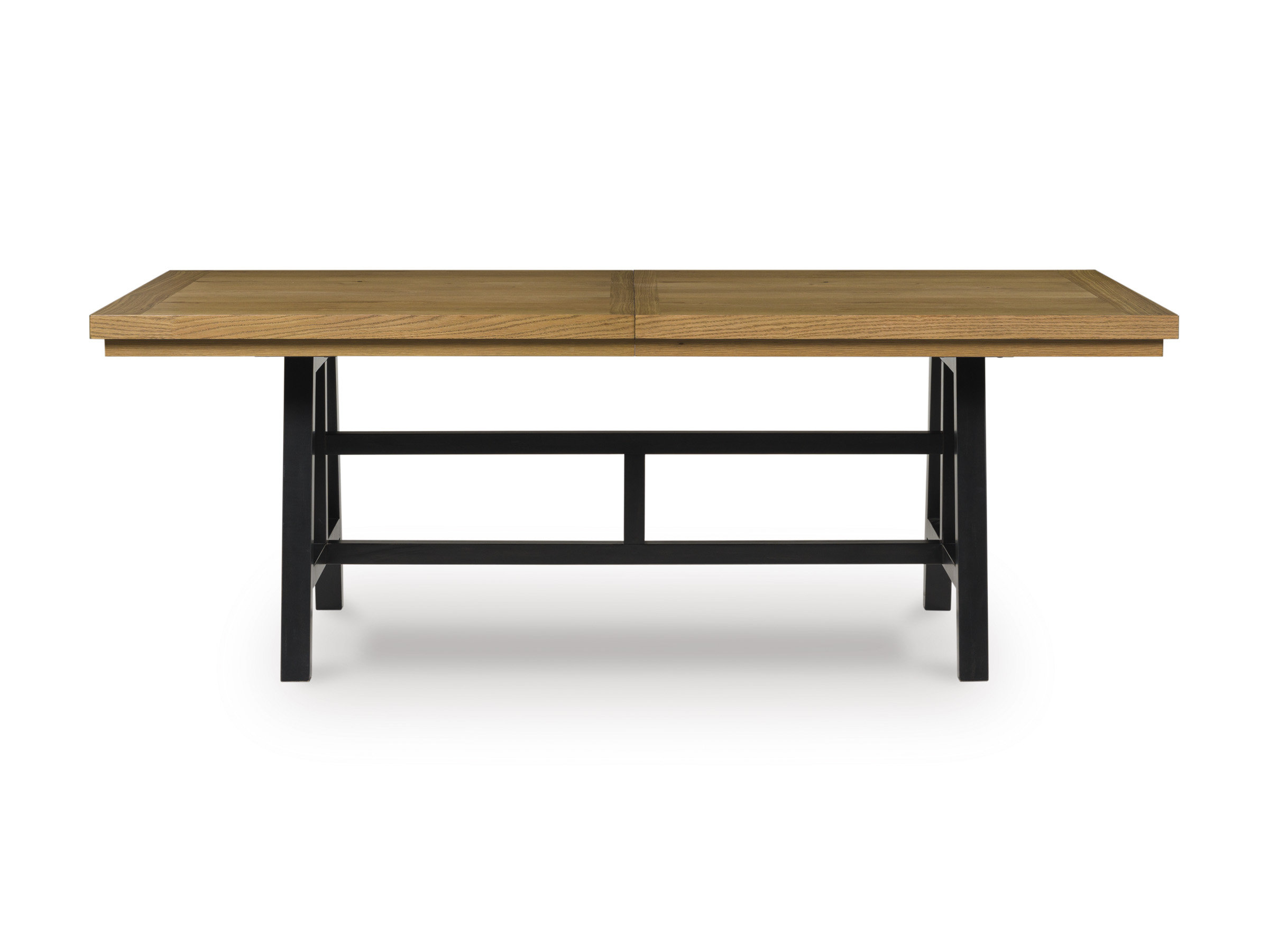 Galliden Extendable Wood Dining Table | Two-Tone Brown & Black