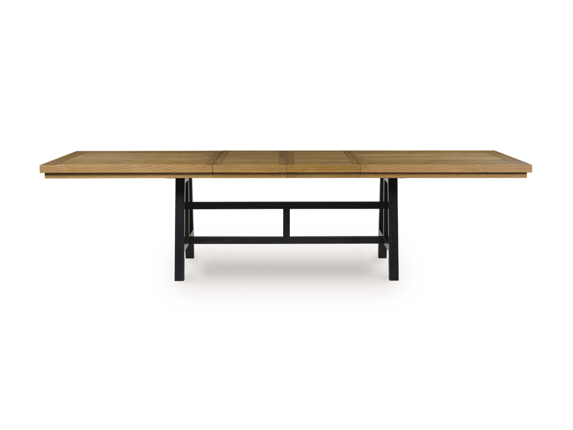 Galliden Extendable Wood Dining Table | Two-Tone Brown & Black