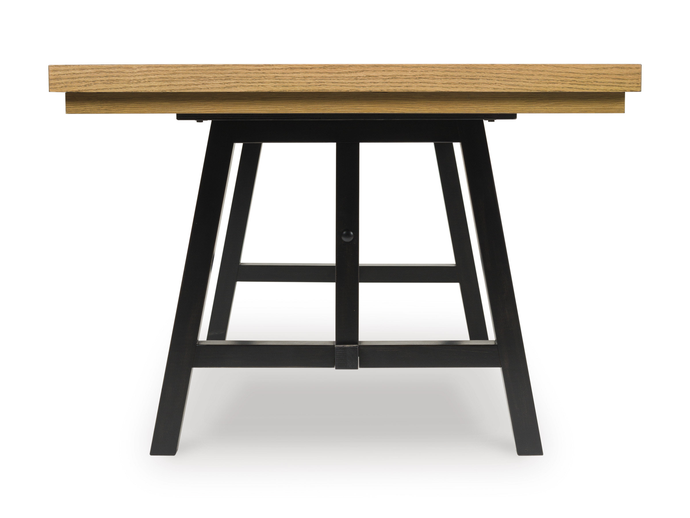 Galliden Extendable Wood Dining Table | Two-Tone Brown & Black