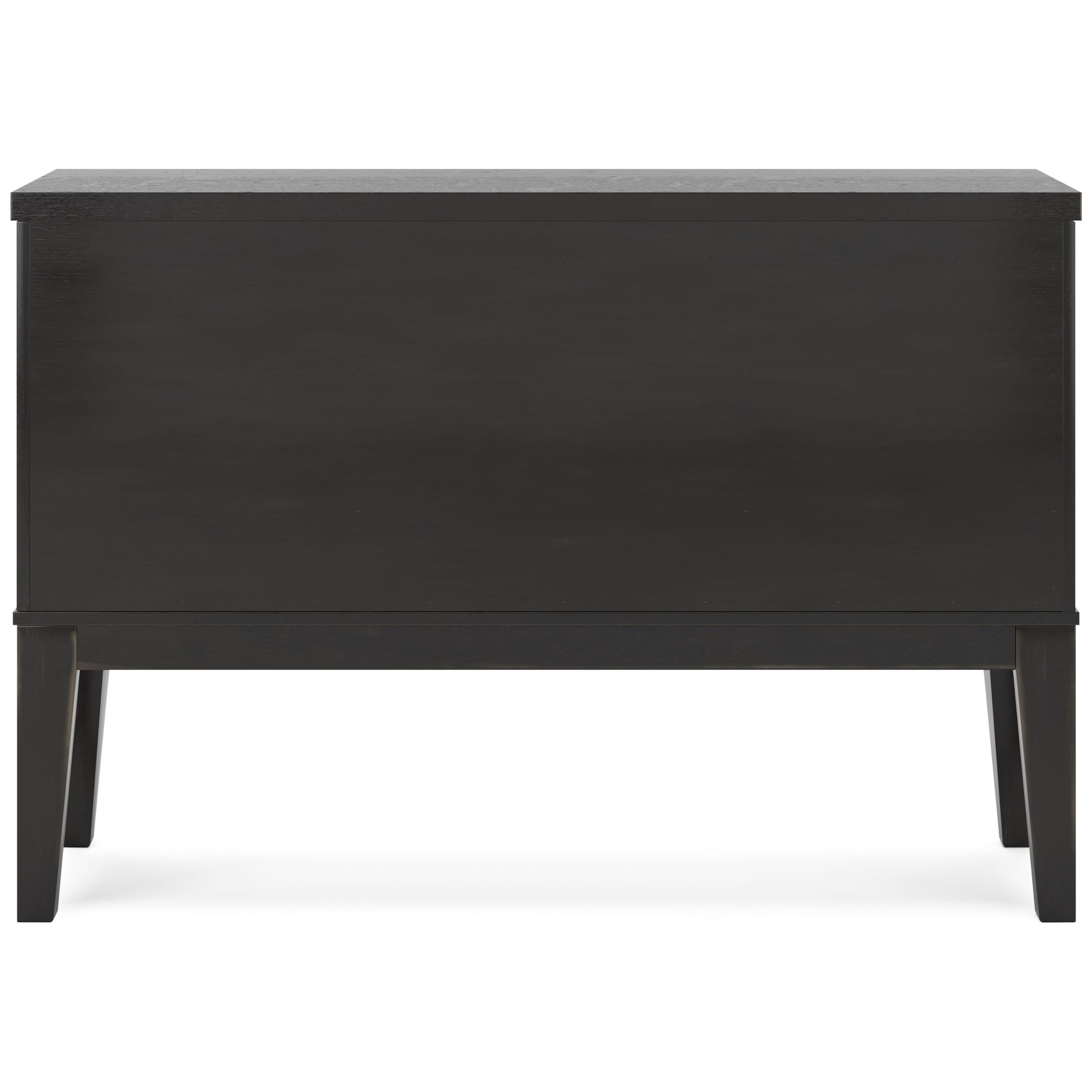 Galliden Wood Dining Room Server - Black Sideboard with Wine Rack
