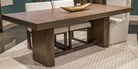 Radkin Wood Dining Set - Mid-Century Modern Brown | Ashley