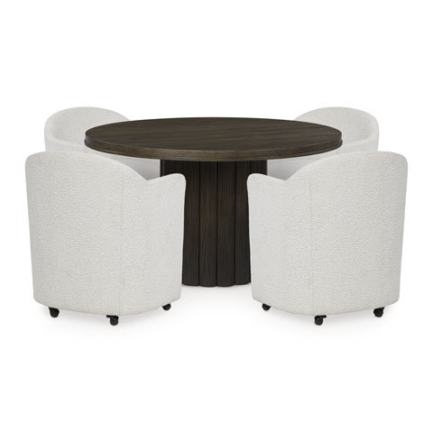 Radkin Round Wood Dining Set - Mid-Century Modern | Ashley
