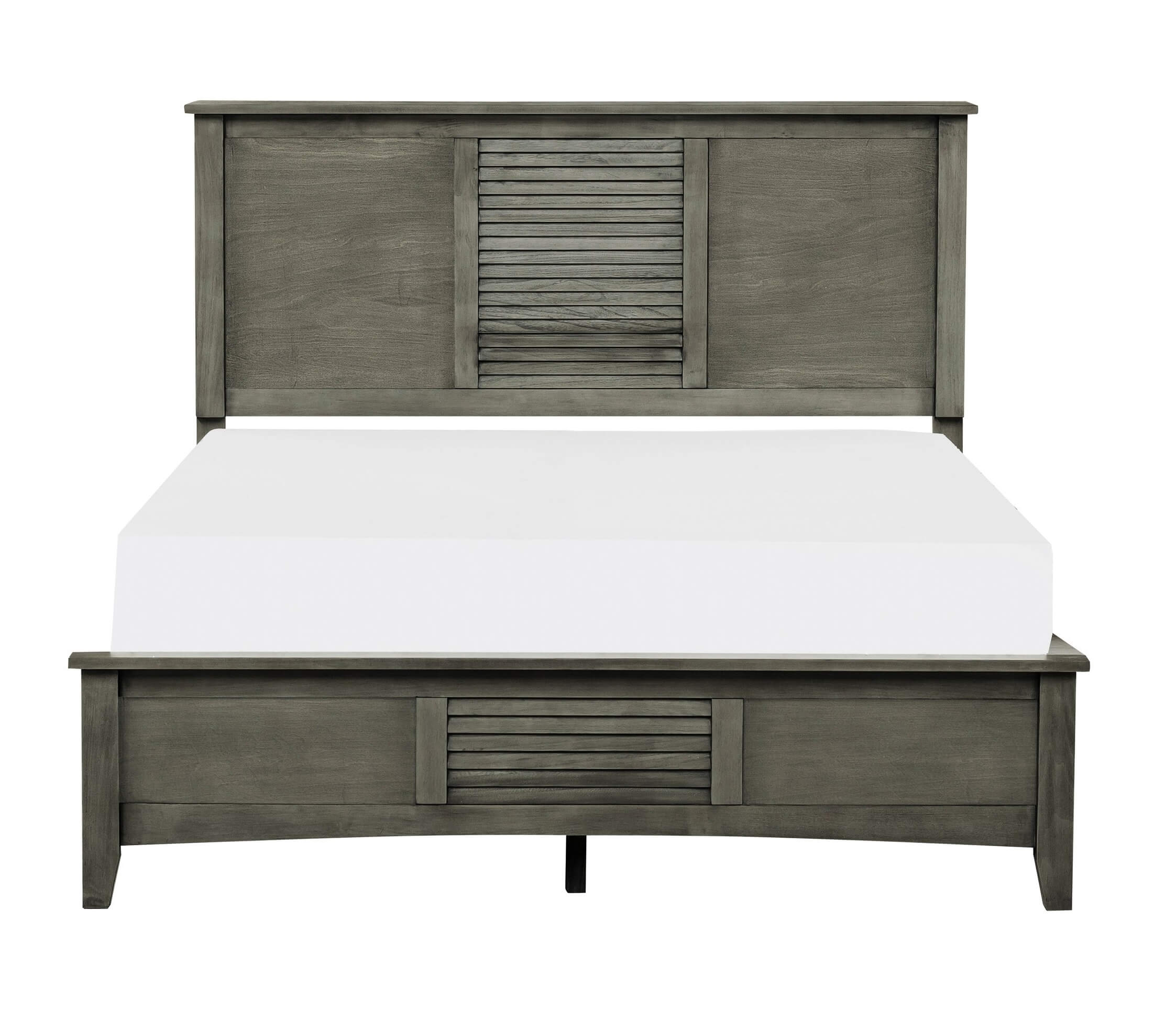 Garcia Wood/Wood Veneer Panel Bed, Queen Size