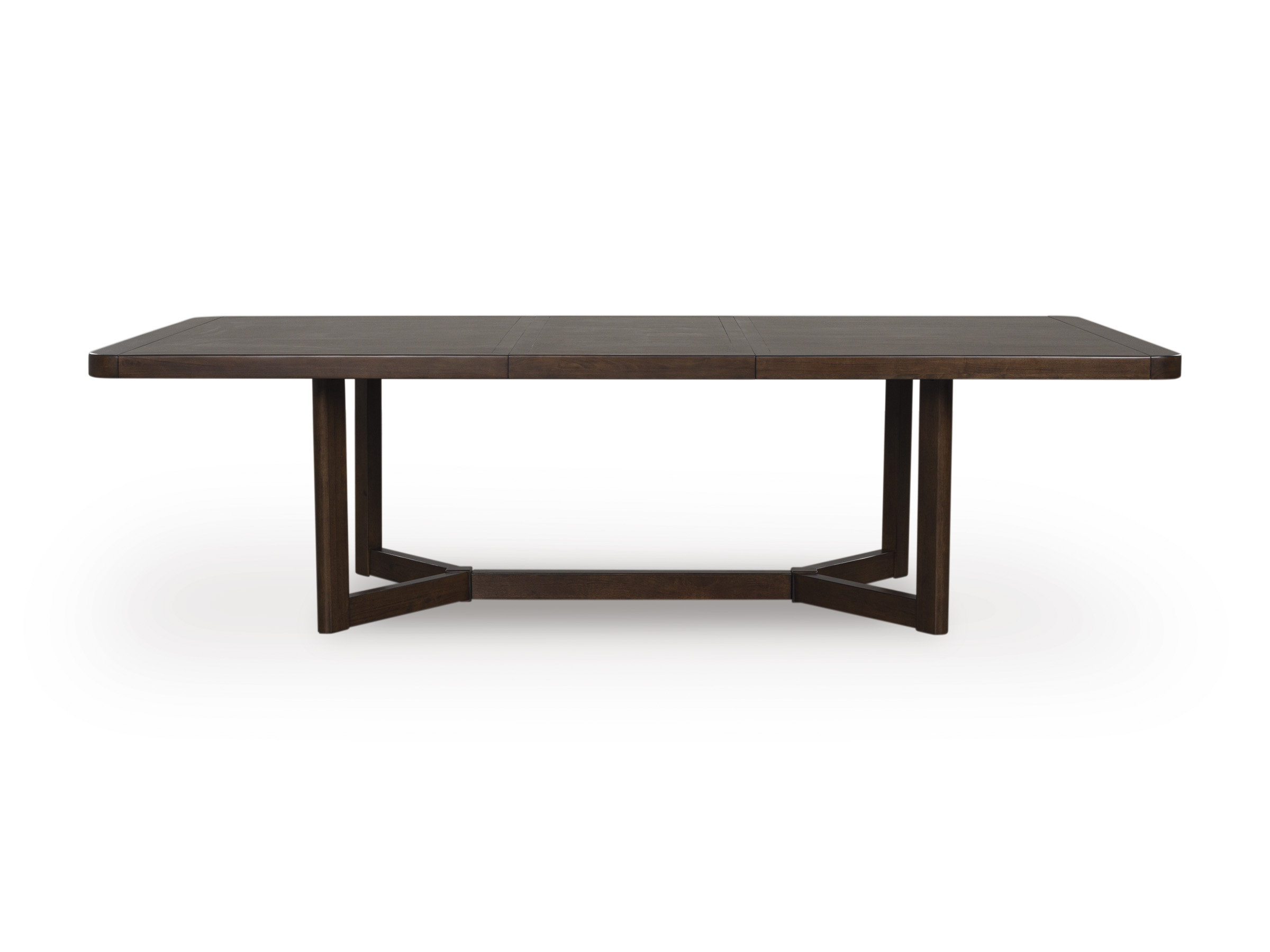 Dilenno Dark Brown Wood Extendable Dining Table | Seats 8